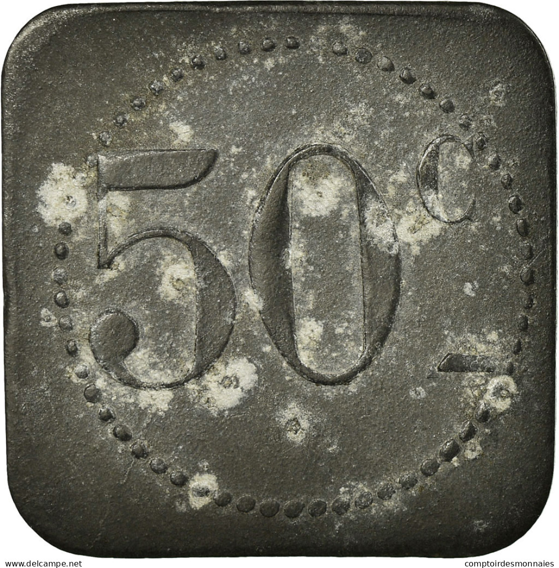 Monnaie, France, Restaurant Coopératif D.P.A, Castres, 50 Centimes, TTB, Zinc - Monétaires / De Nécessité