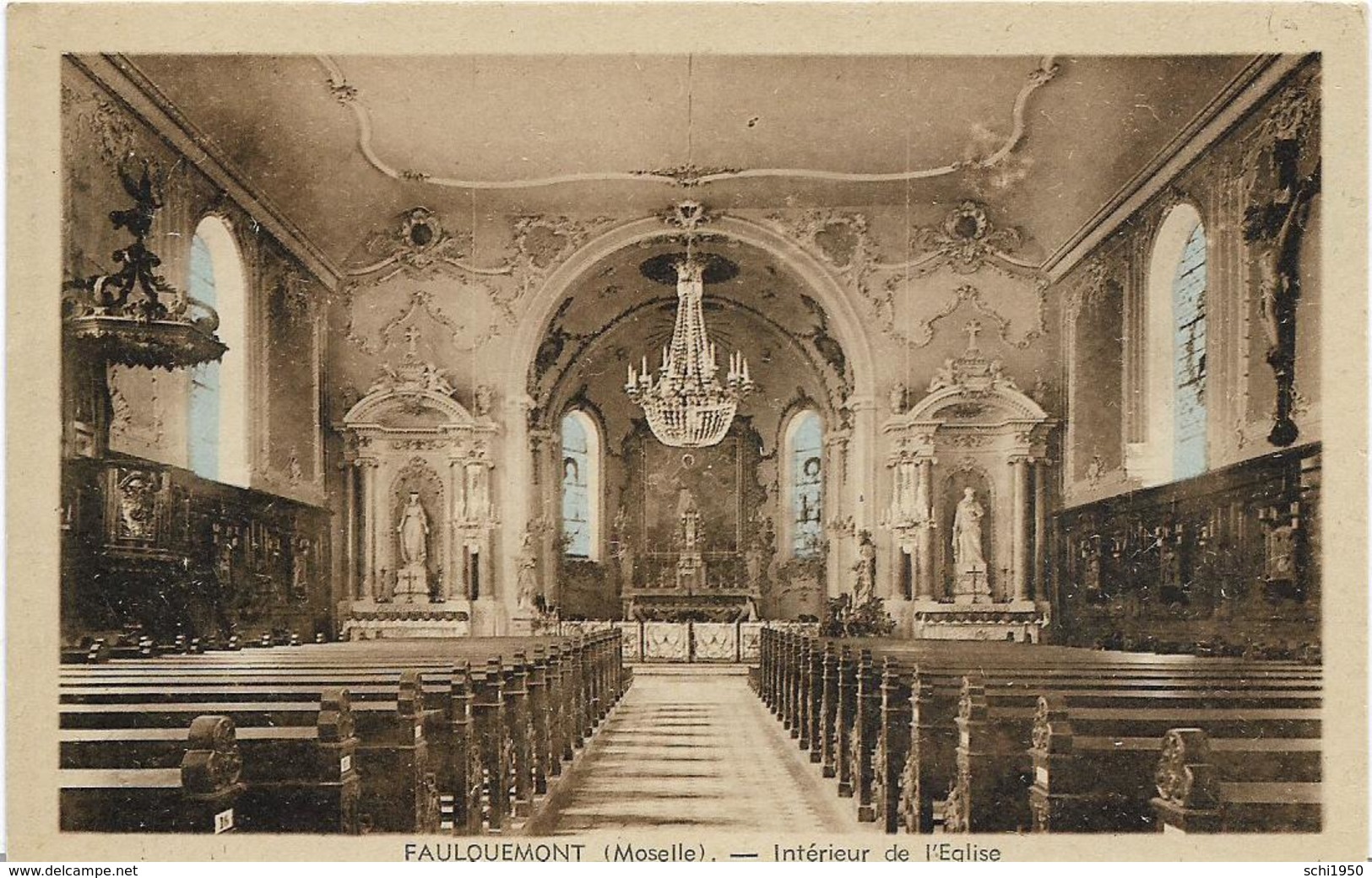 ~  JP  ~ 57   ~     FAULQUEMONT    ~   Interieur  De    L ' église    ~ - Faulquemont