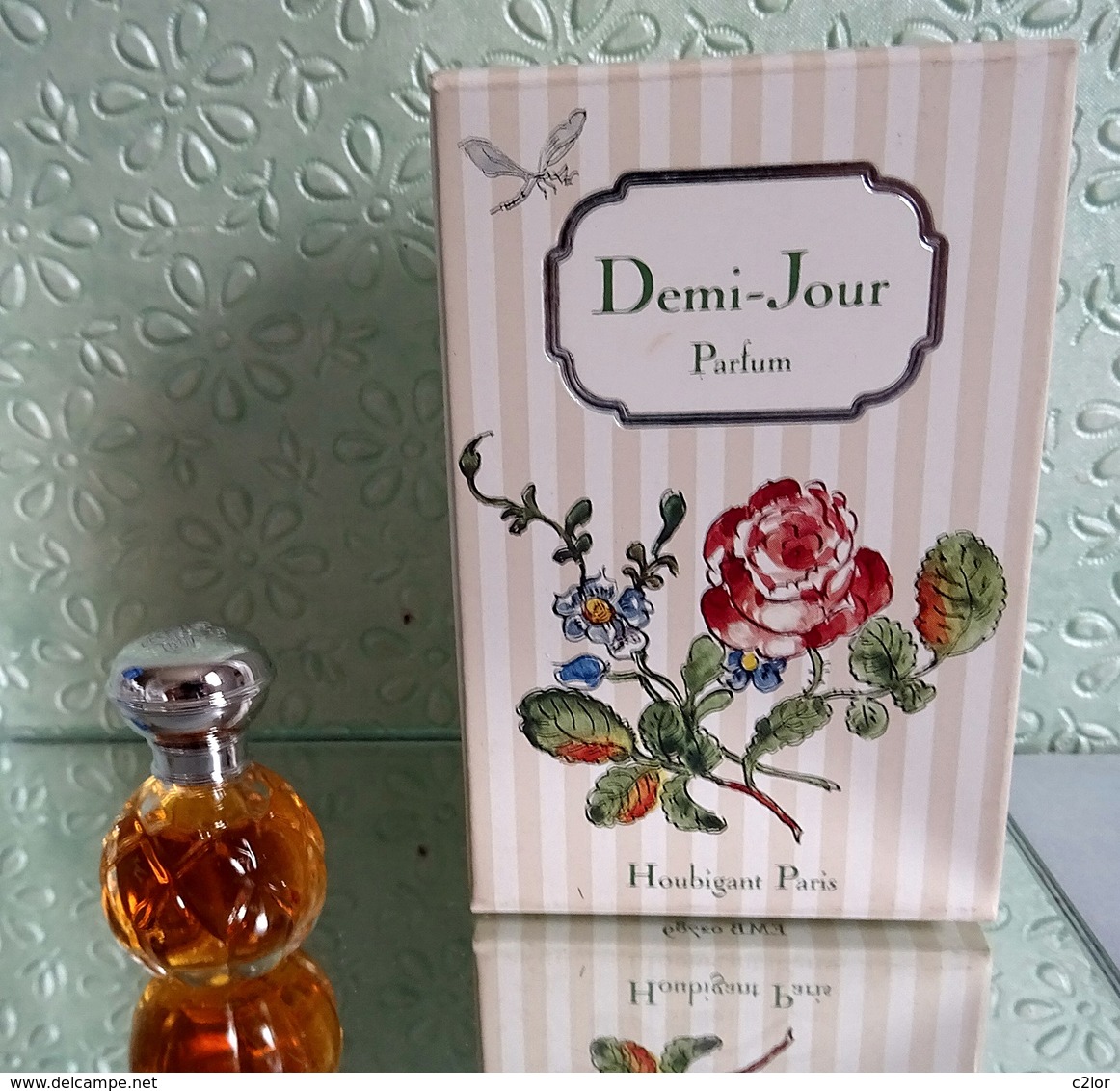 Miniature "DEMI-JOUR "de HOUBIGANT Parfum 2,5 Ml Dans Sa Boite (M076) - Miniatures Femmes (avec Boite)