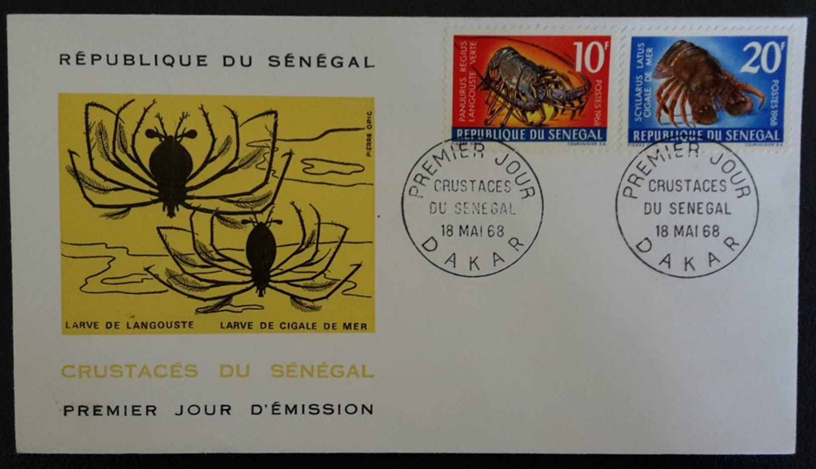 FDC  Sénégal 1968  -  Lot De 2 - Sénégal (1960-...)