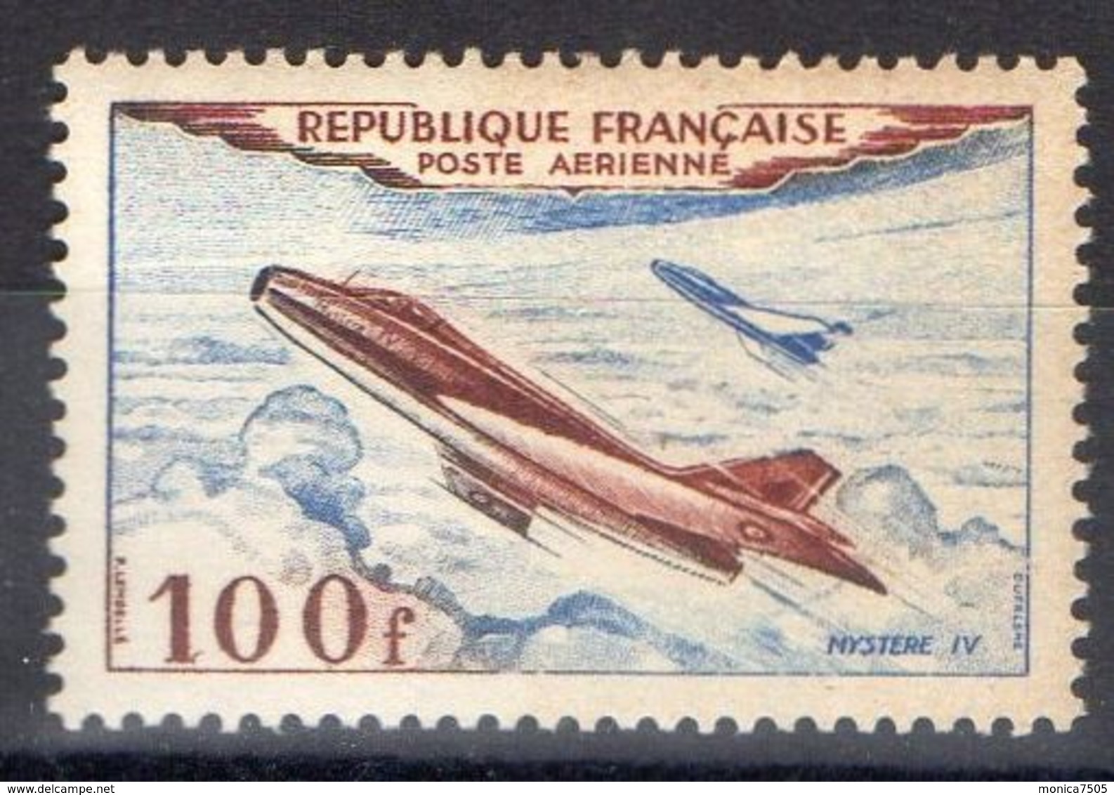 FRANCE ( AERIEN ) : Y&T  N°  30   TIMBRE  NEUF  SANS  TRACE  DE  CHARNIERE . - 1927-1959 Mint/hinged