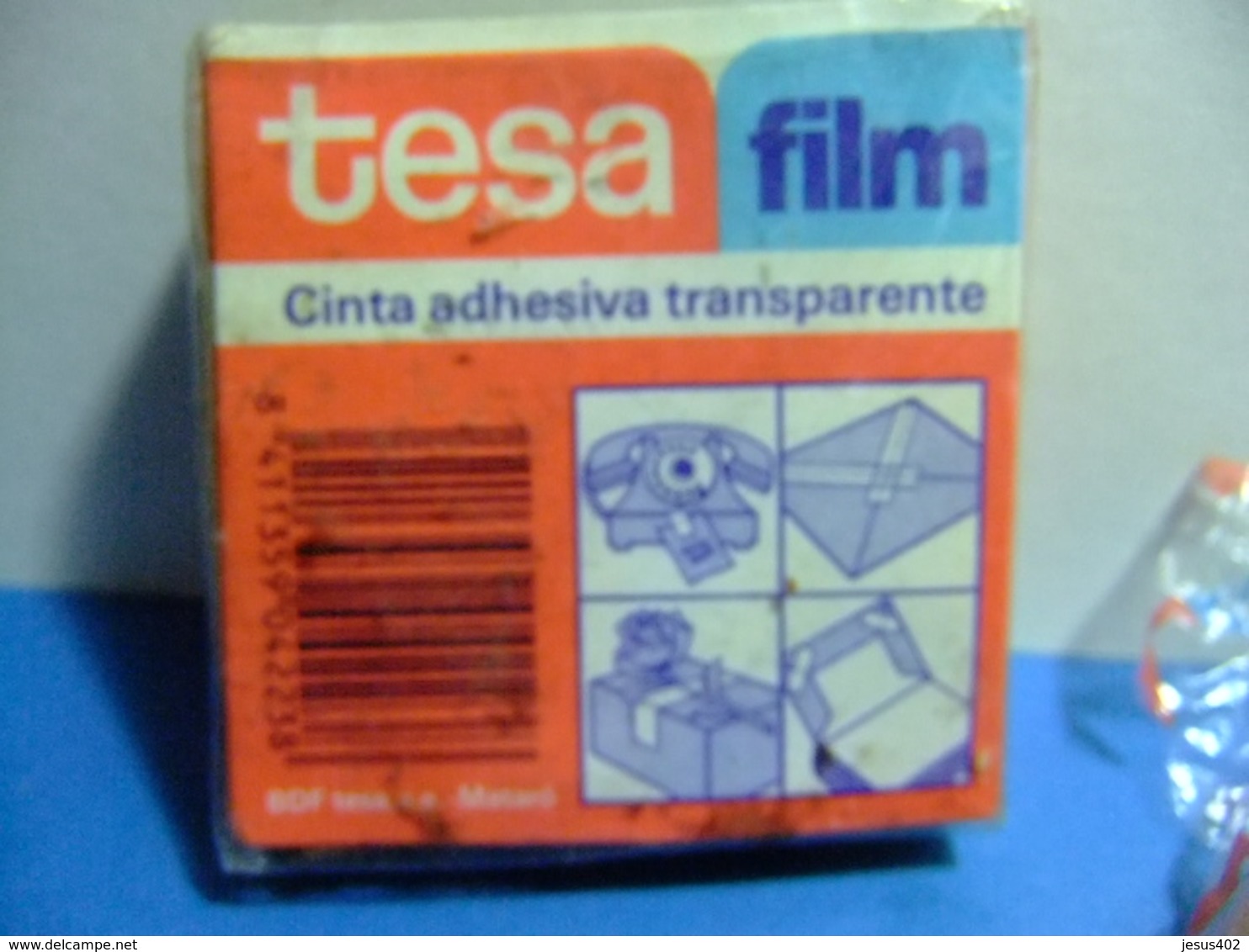 TESA FILM CINTA ADHESIVA TRANSPARENTE 2 ROLLOS CELO ANTIGUOS - Otros & Sin Clasificación