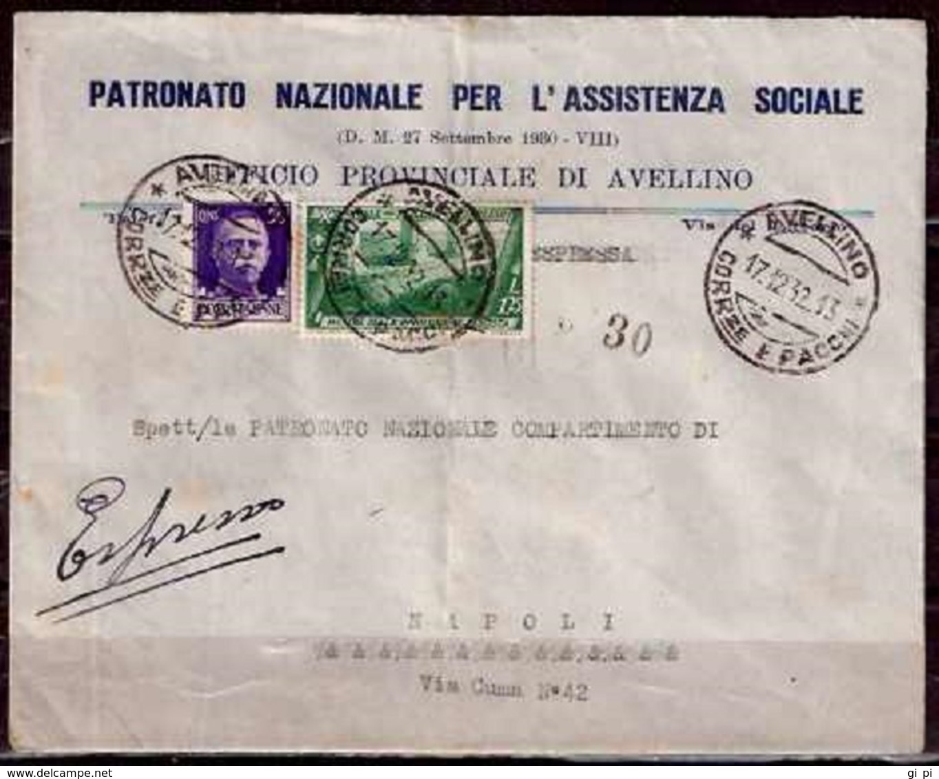 F3283  - ESPRESSO CON DECENNALE - Storia Postale