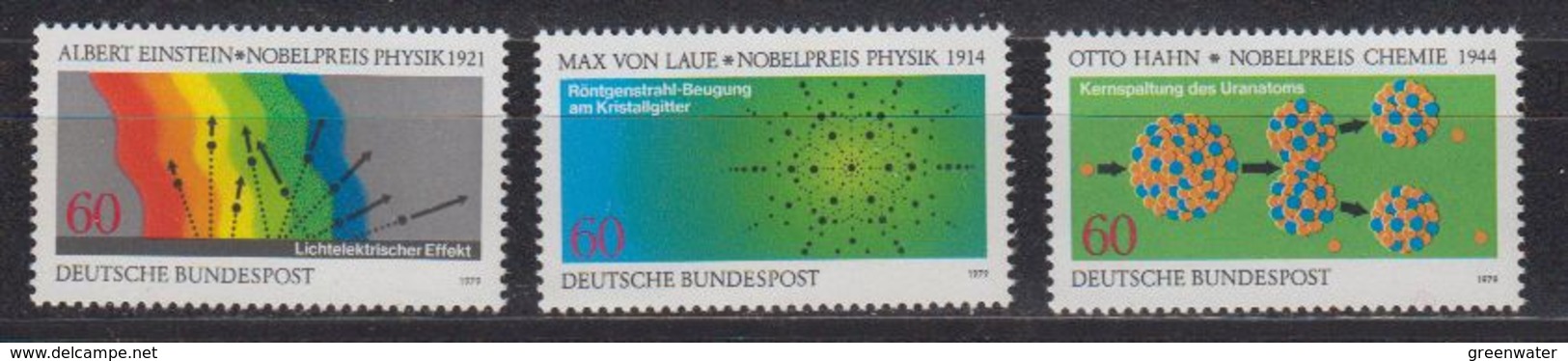 Germany 1979 Nobelpreis 3v ** Mnh (42593) - Ongebruikt