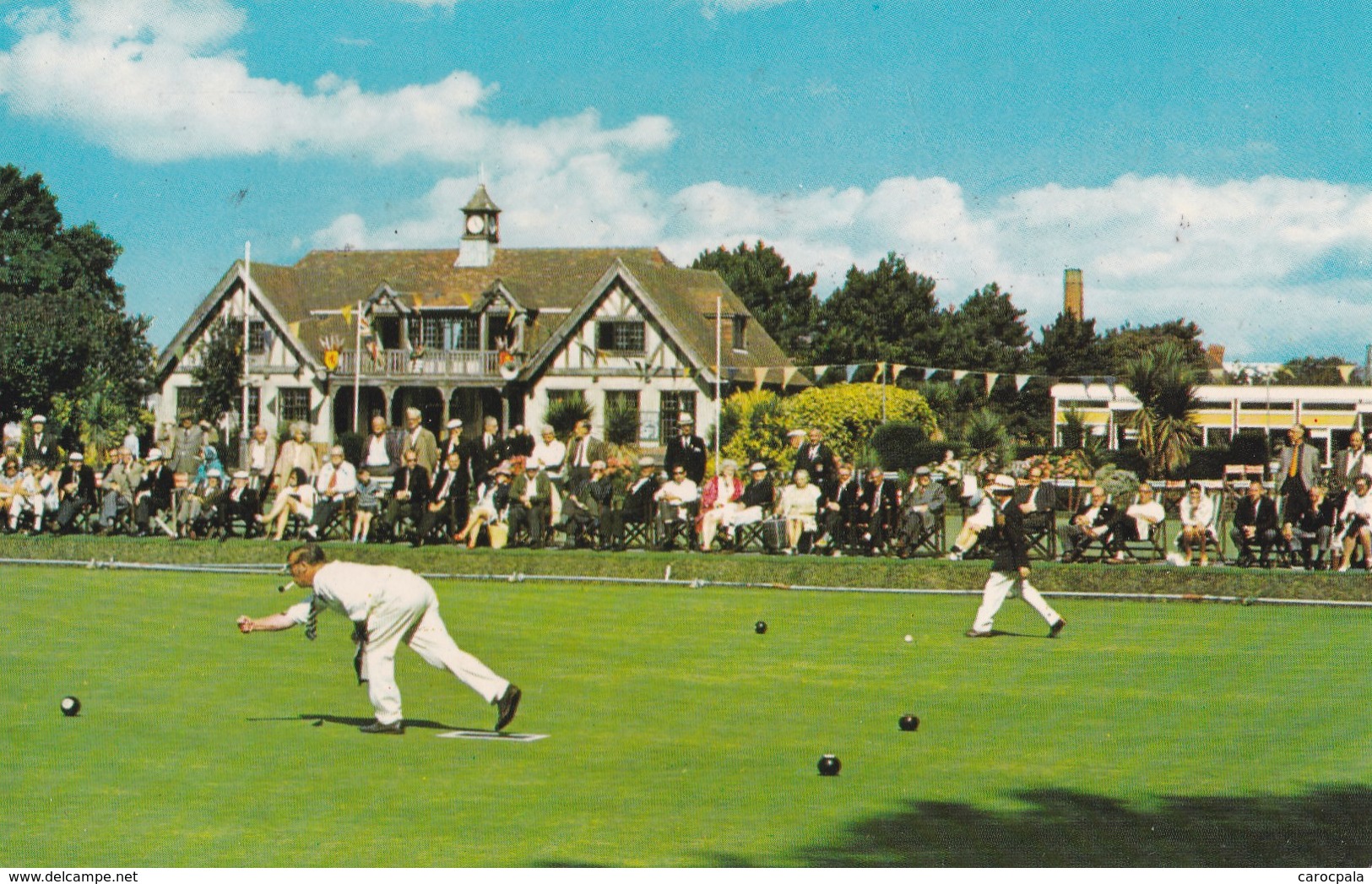 Carte 1960 BOWLING AT BEACH HOUSE PARK , WORTHING - Worthing