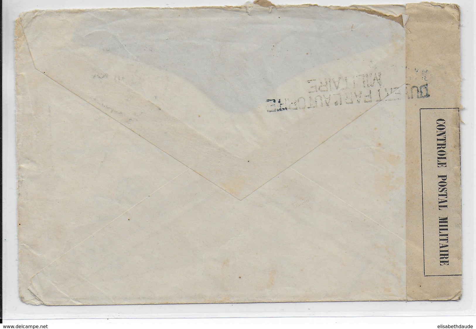 1914 - ENVELOPPE FM Du VAGUEMESTRE ETAPES 22 AAO à CATTARO (KOTOR MONTENEGRO) SP 502 Avec CENSURE => PARIS - WW I