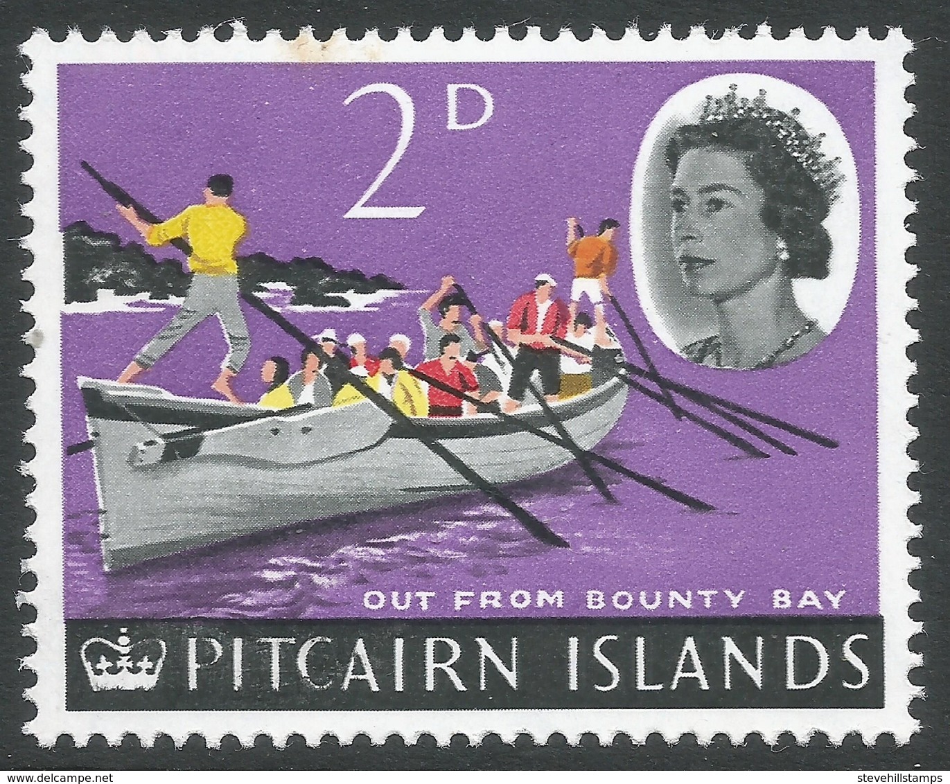 Pitcairn Islands. 1964-65 QEII. 2d MH. SG 38 - Pitcairn Islands