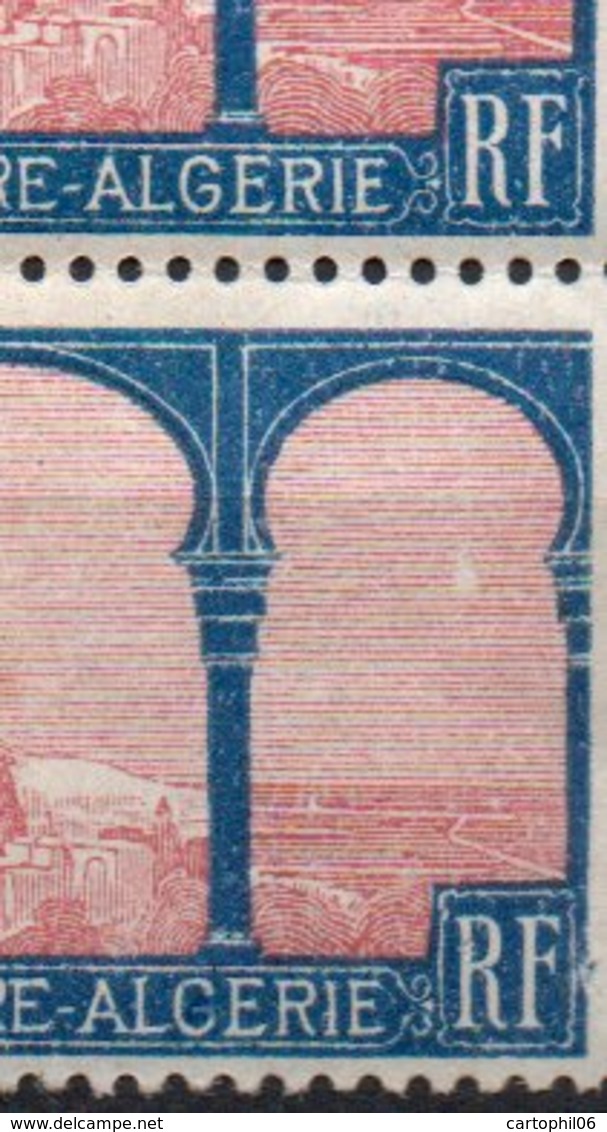 - FRANCE Variété N° 263b Neuf * - 50 C. Centenaire Algérie 1930 - ALCERIE Tenant à ALGERIE - Cote 120 EUR - - Unused Stamps