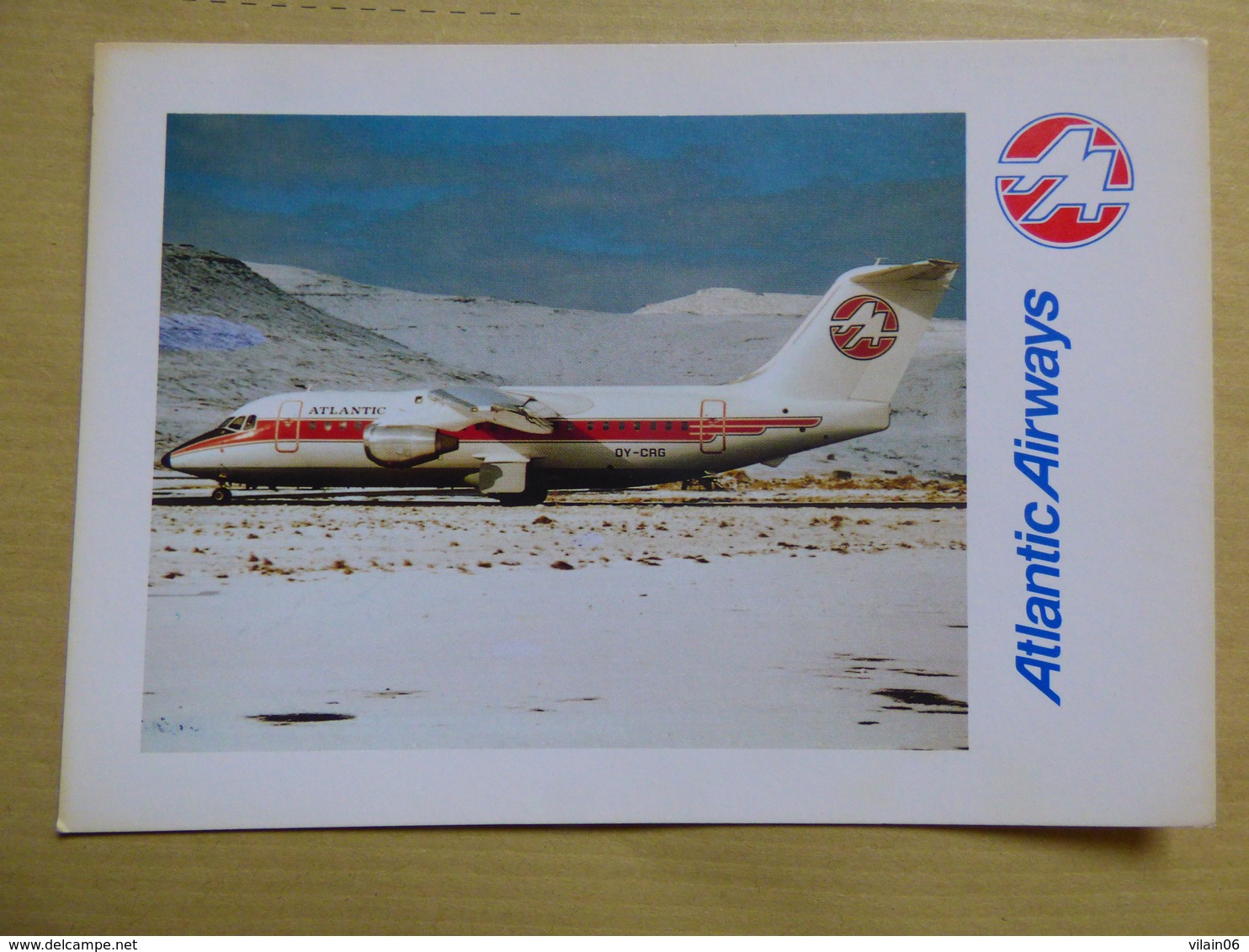 AIRLINES ISSUE / CARTE COMPAGNIE       ATLANTIC AIRWAYS  BA 146 - 1946-....: Moderne