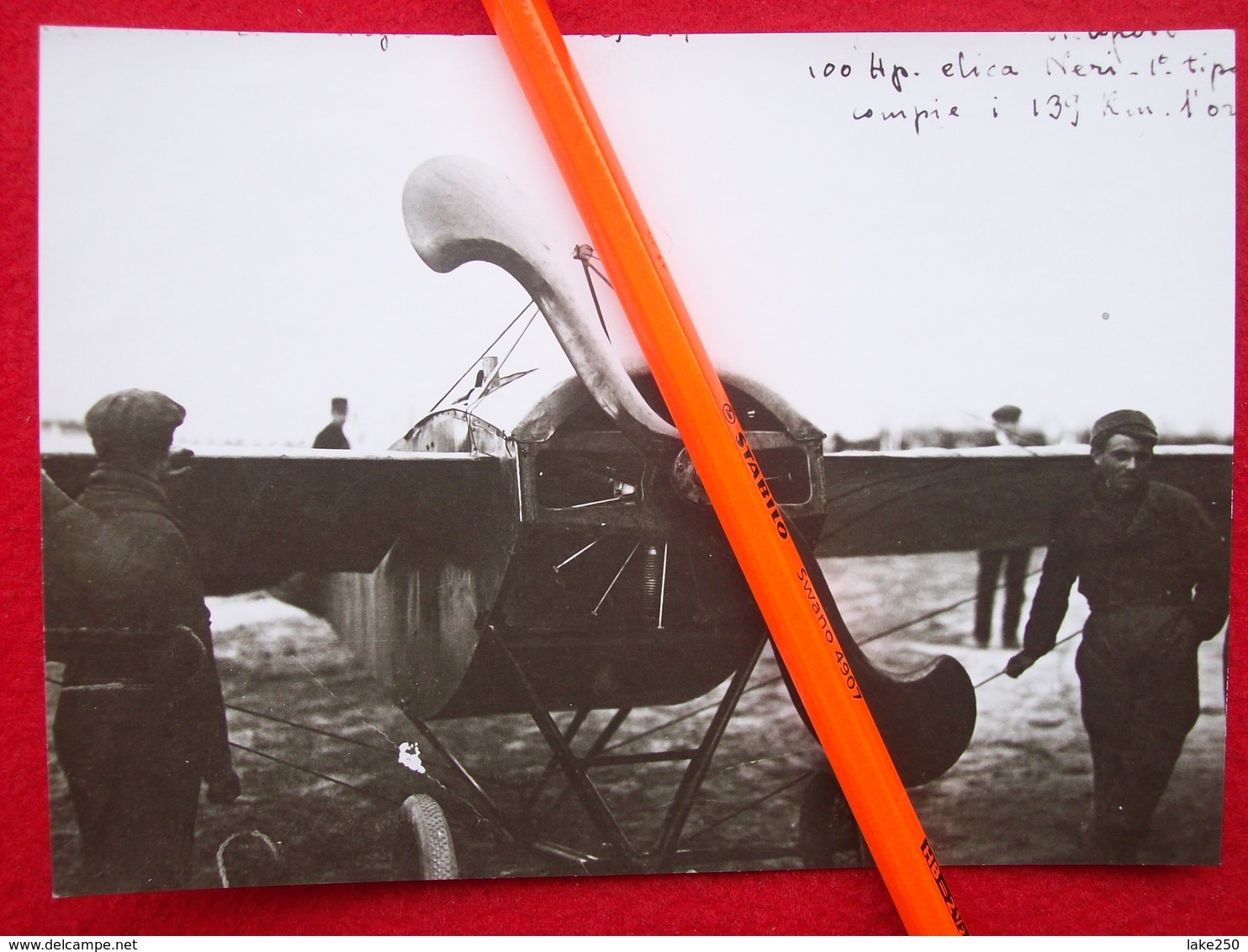 FOTOGRAFIA AEREO MACCHI NIEUPORT 10000 Con Elica Neri 1° Tipo - Aviazione