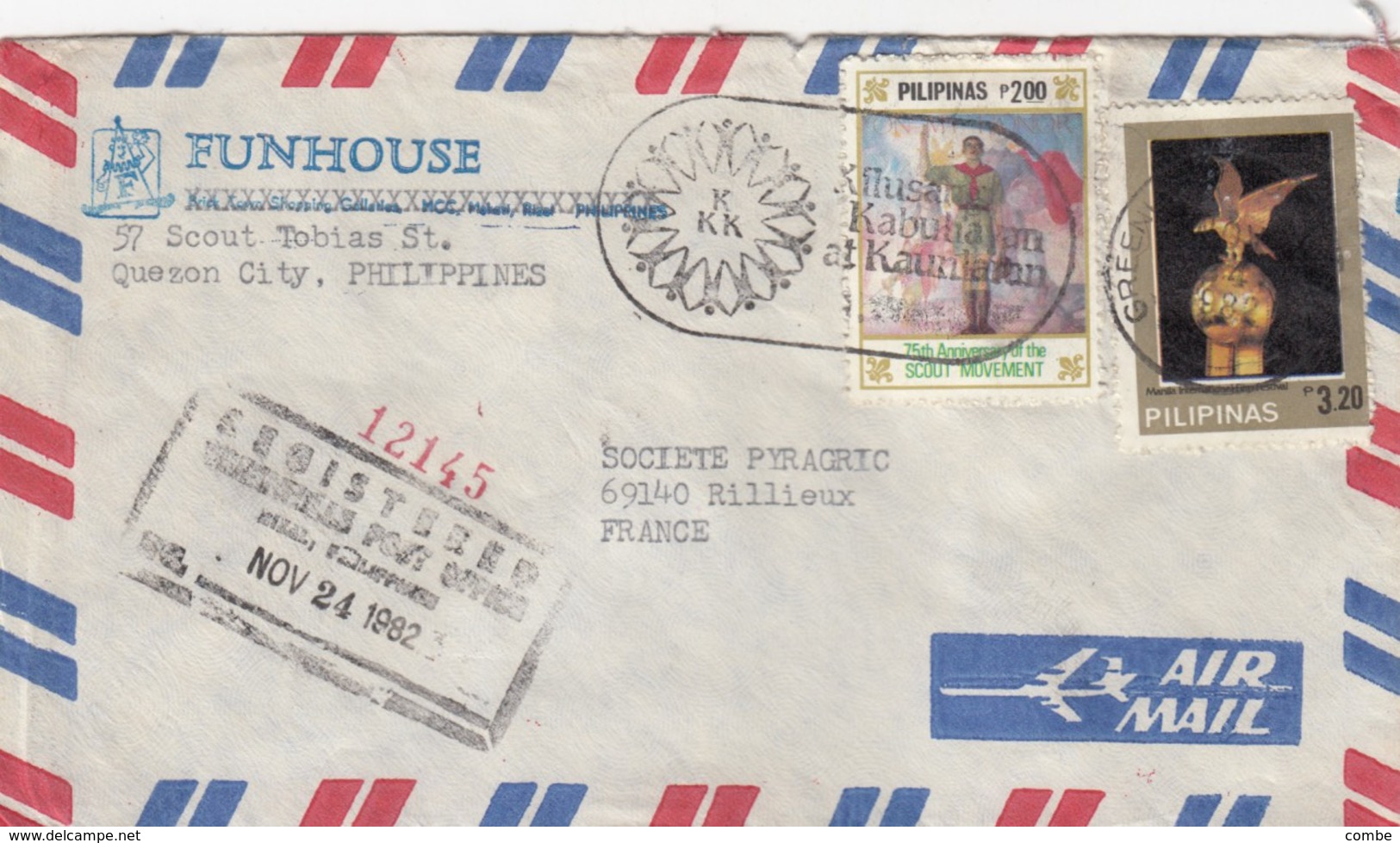 COVER. LETTRE.  PHILIPINAS - Philippines