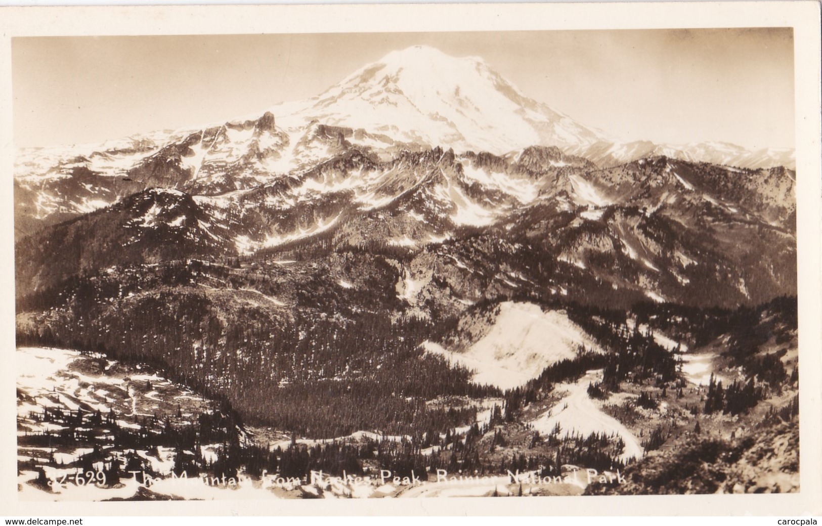 Cartes 1930 Mountains In Mirror Lake ,Rainier National Park - Autres & Non Classés