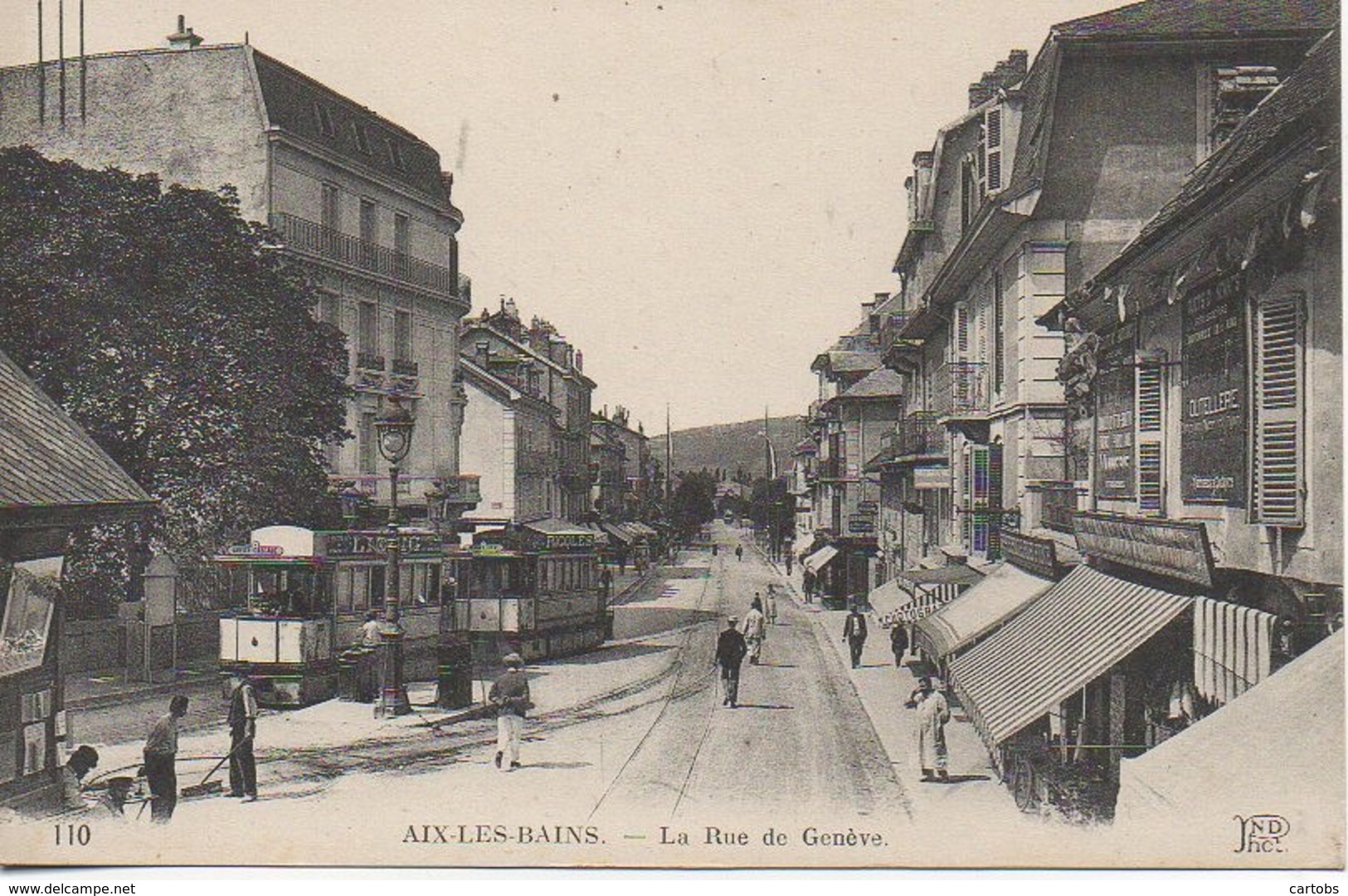 73 AIX-les-BAINS  La Rue De Genève - Aix Les Bains