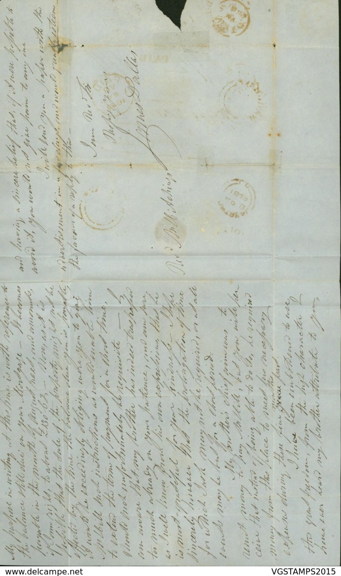 Canada - Lettre Datée Orillia 31/03/1849 Vers Angleterre Et Redirigée TB (DD) DC2949 - ...-1851 Voorfilatelie