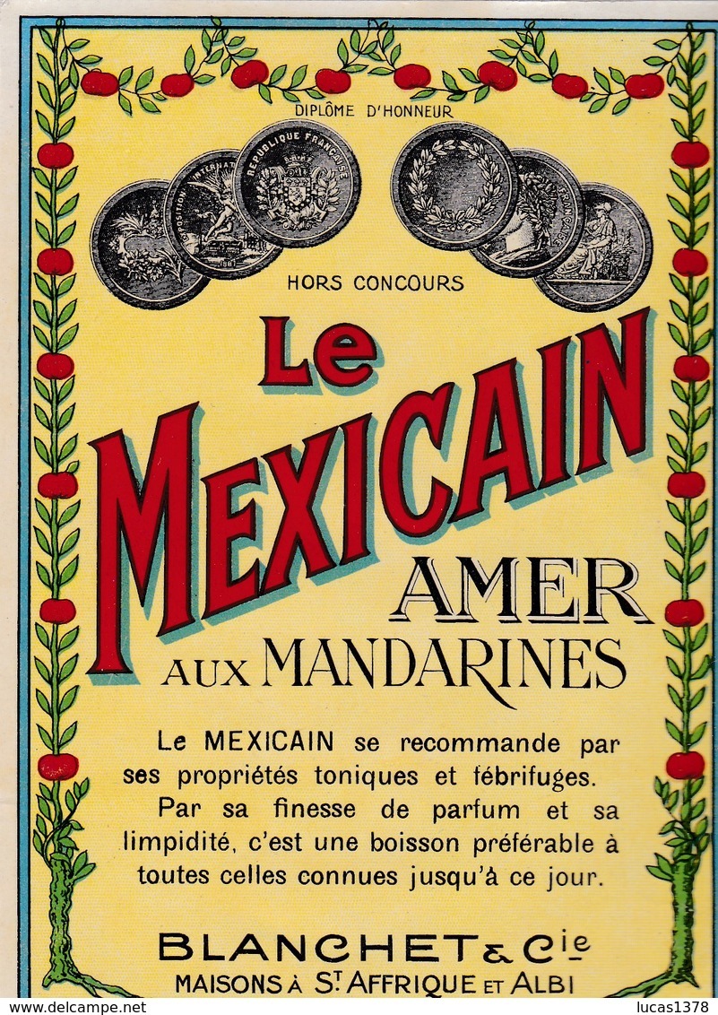 ALBI / BLANCHET / LE MEXICAIN / AMER AUX MANDARINES / TRES BELLE - Autres & Non Classés