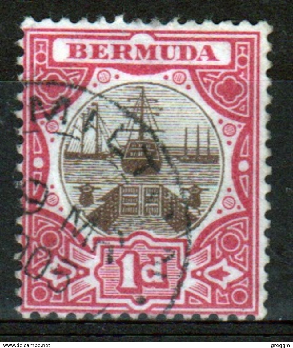 Bermuda 1d Single Stamp From The 1902 Dry Dock Definitive Set. - Bermuda