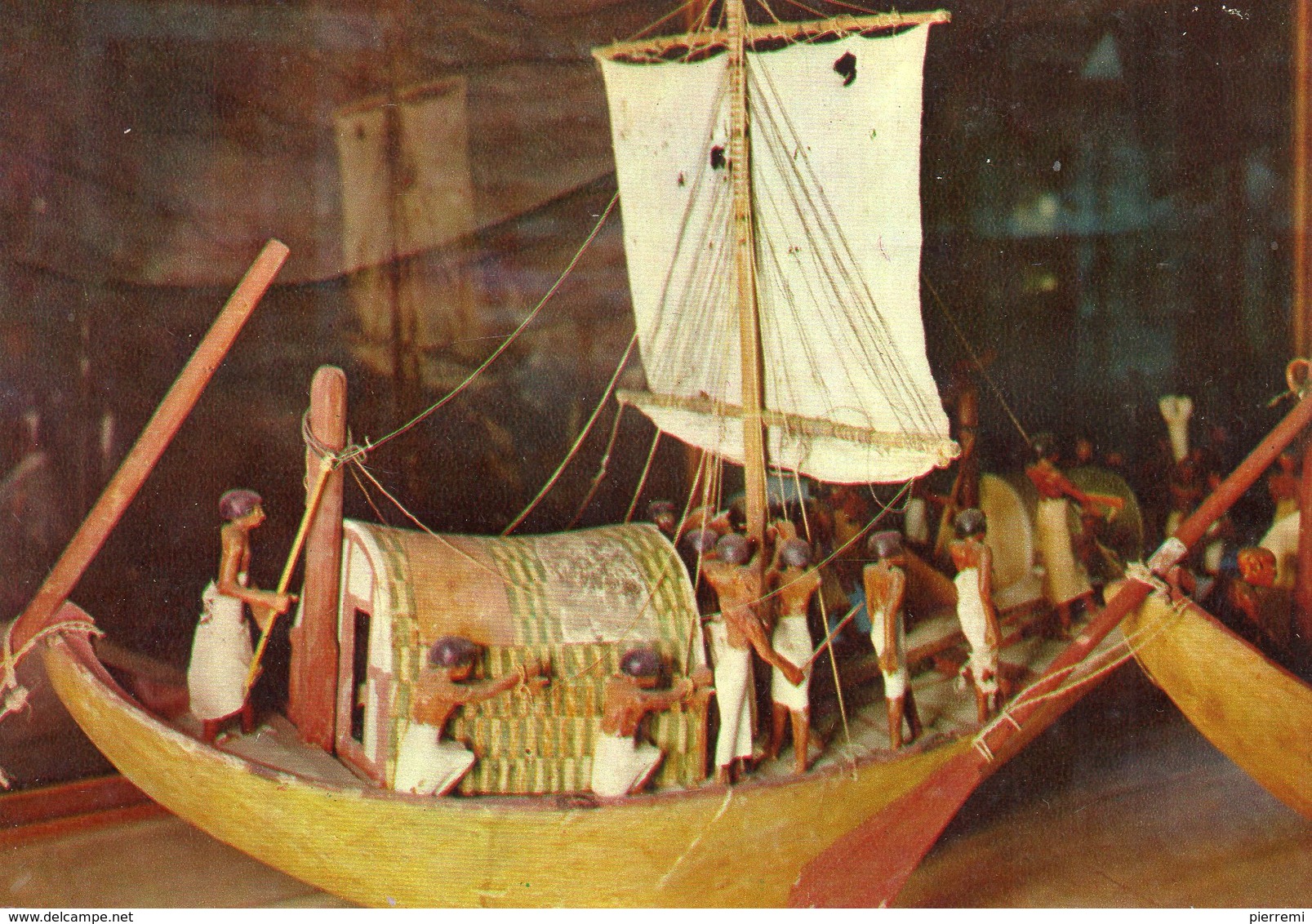 Musee Du Caire...modele De Barque En Lin - Museos