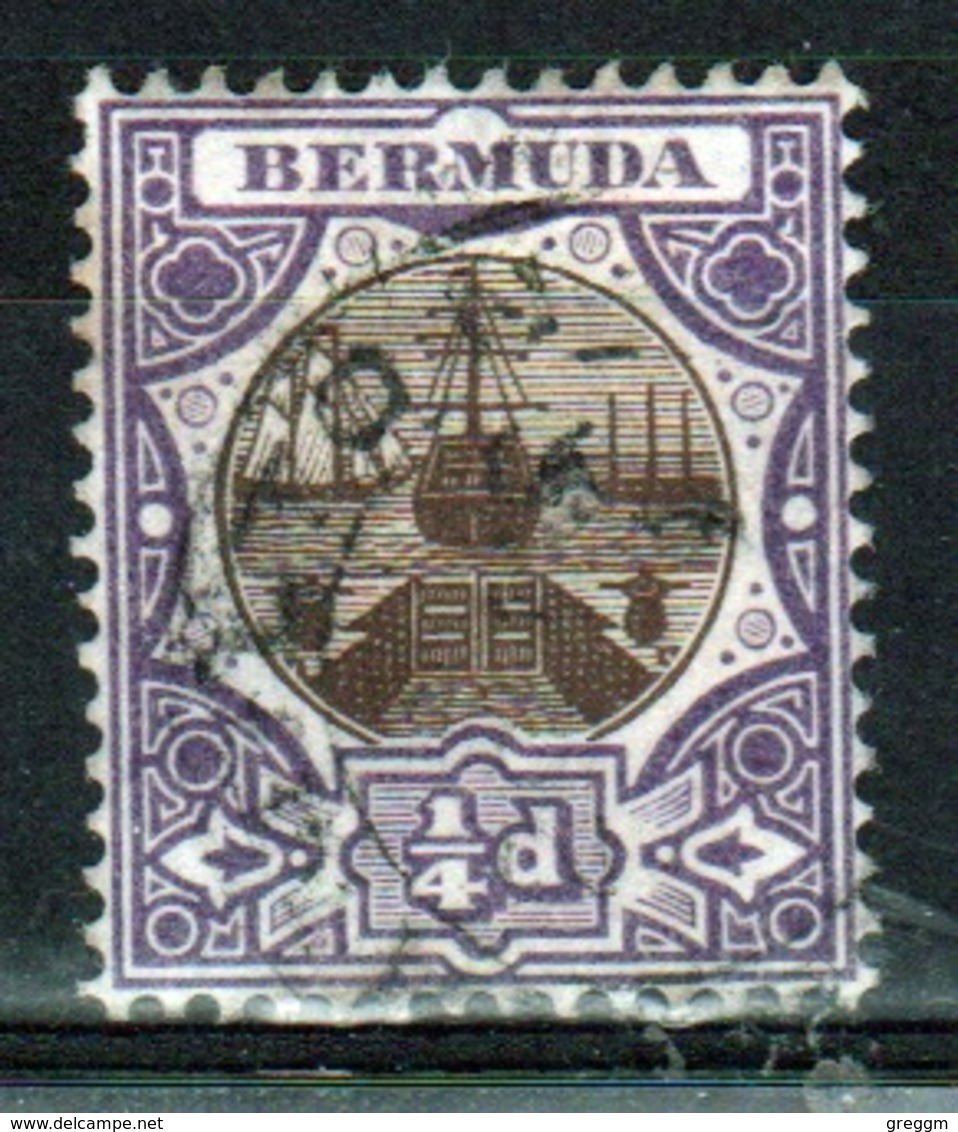 Bermuda ¼d Single Stamp From The 1906 Dry Dock Definitive Set. - Bermuda