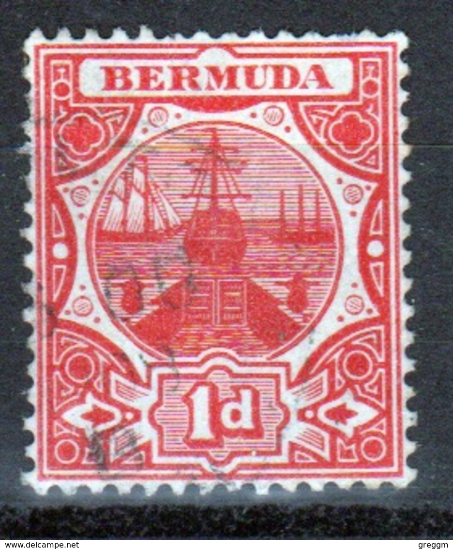 Bermuda 1d Single Stamp From The 1906 Dry Dock Definitive Set. - Bermuda