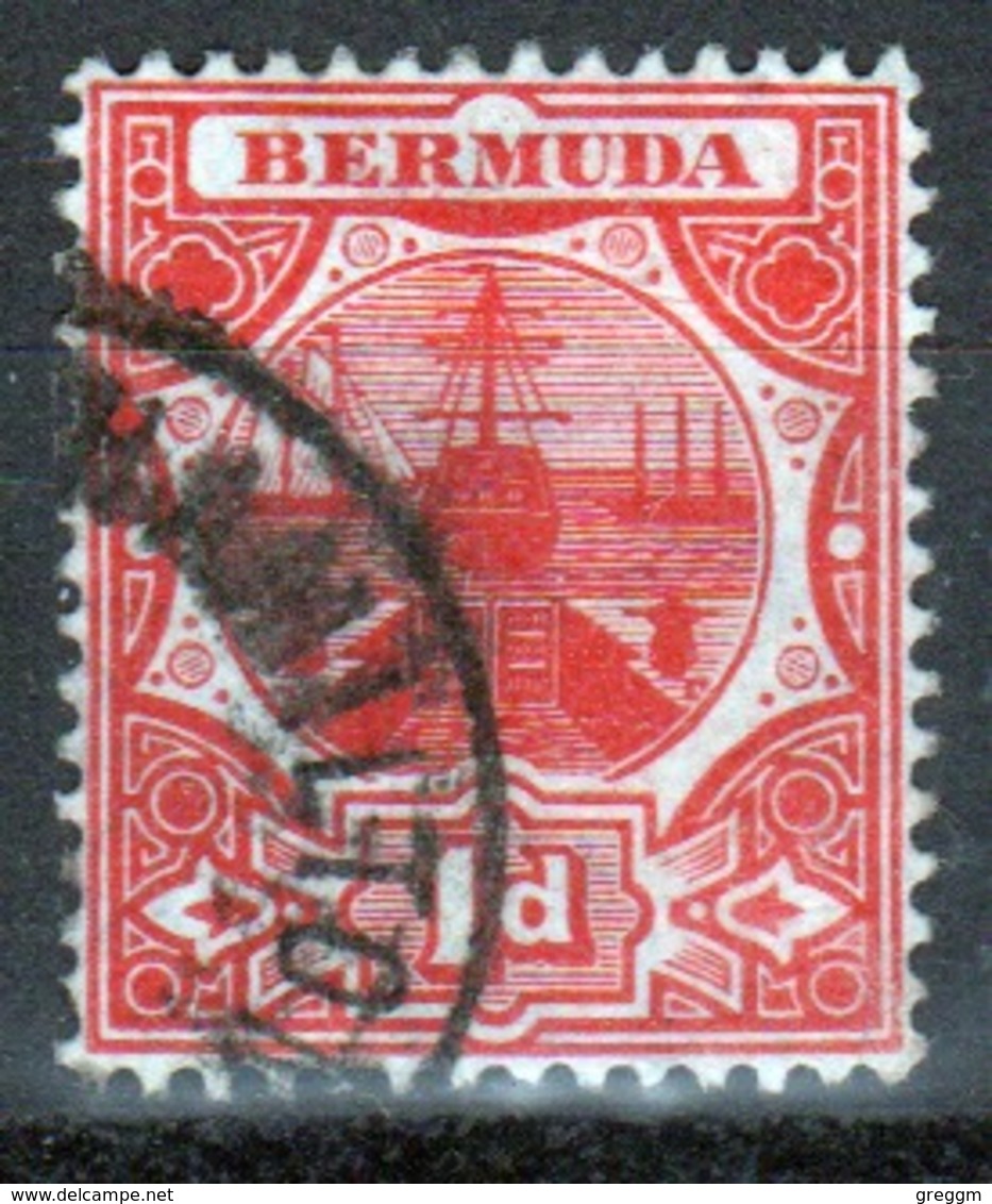 Bermuda 1d Single Stamp From The 1906 Dry Dock Definitive Set. - Bermuda