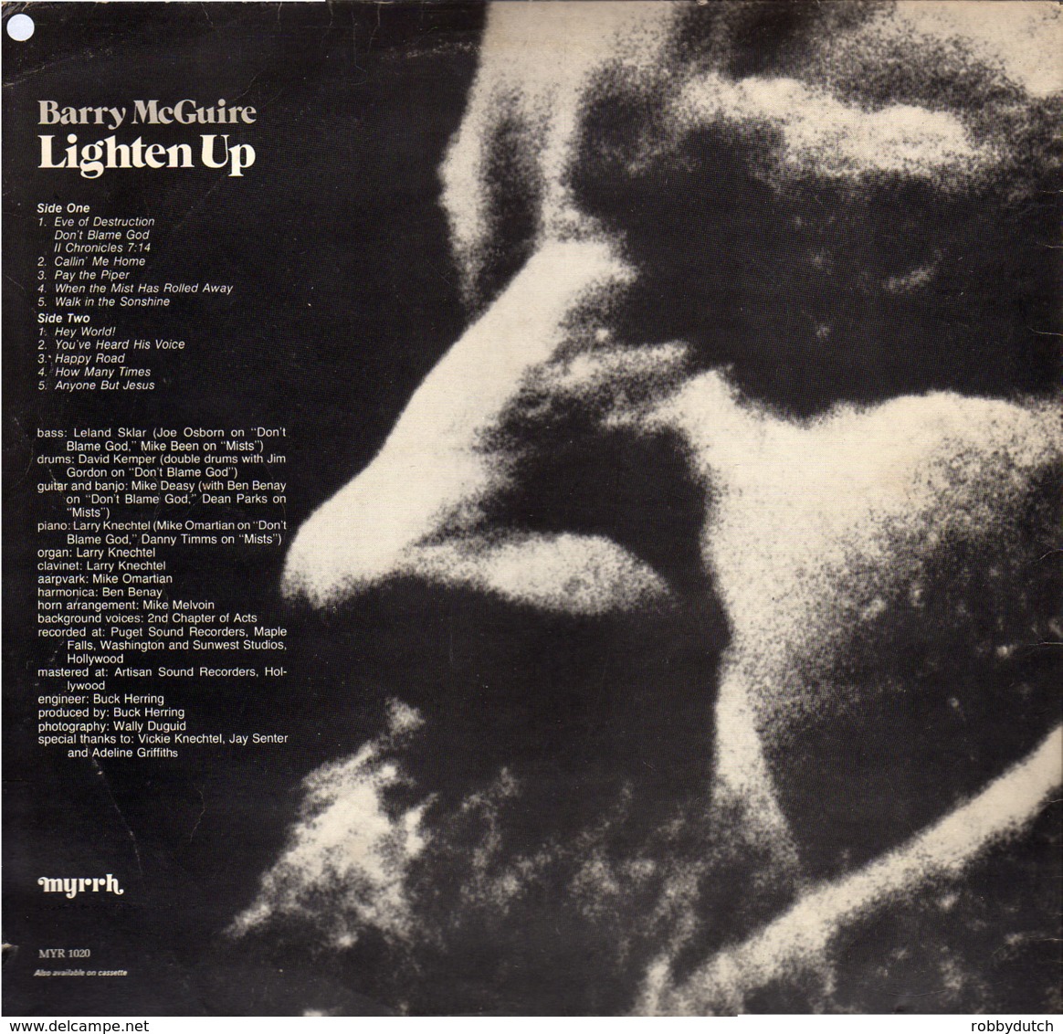 * LP *  Barry McGuire - Lighten UP (England 1975) - Country & Folk