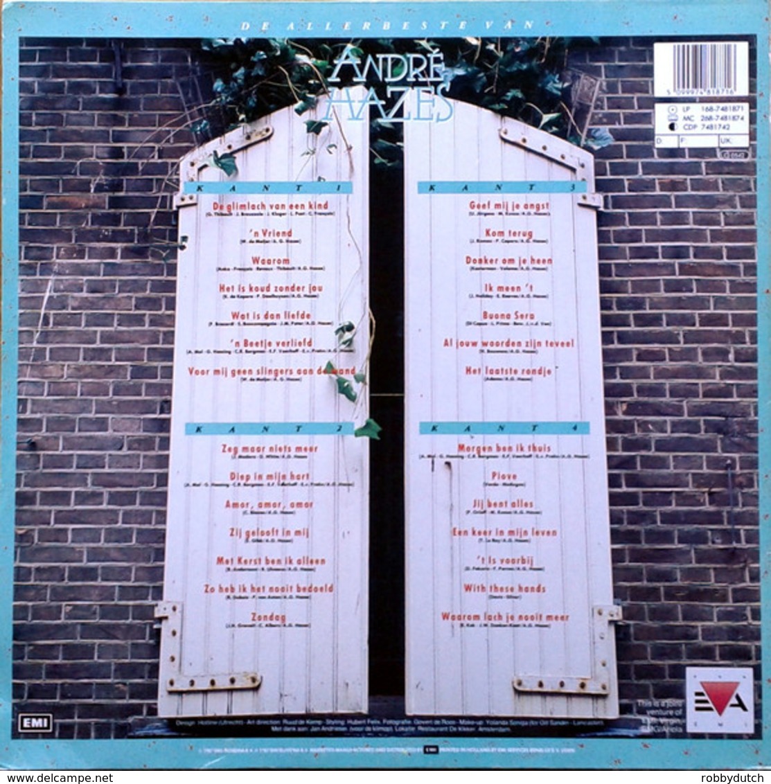 * 2LP *  DE ALLERBESTE VAN ANDRÉ HAZES  (Holland 1987 EX-) - Other - Dutch Music