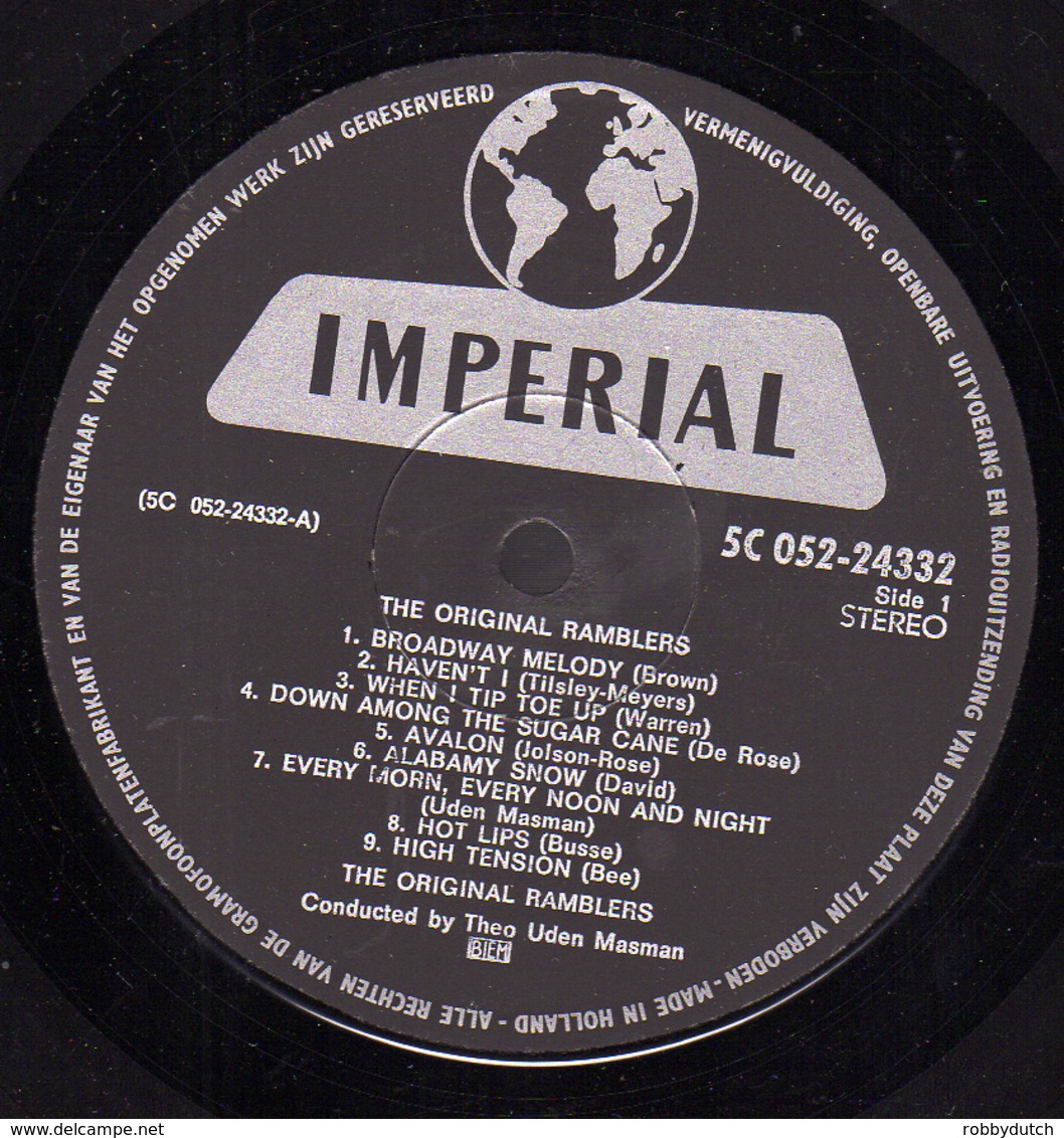 * LP *  The Original Ramblers With Bert Ambrose And Louis Davids - Jazz