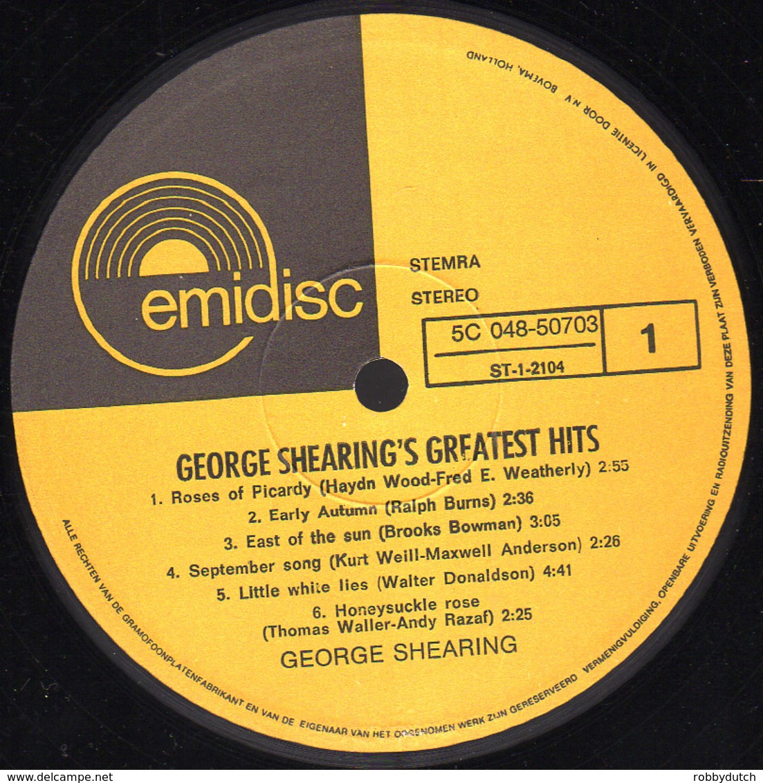 * LP *  George Shearingś Greatest Hits - Jazz