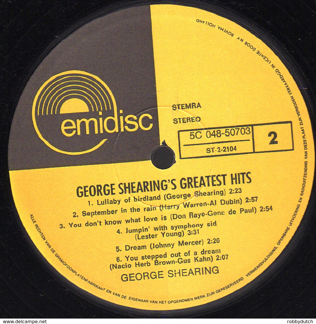 * LP *  George Shearingś Greatest Hits - Jazz