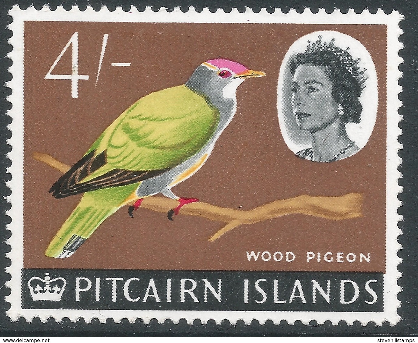 Pitcairn Islands. 1964-65 QEII. 4/- MH. SG 47 - Pitcairn Islands