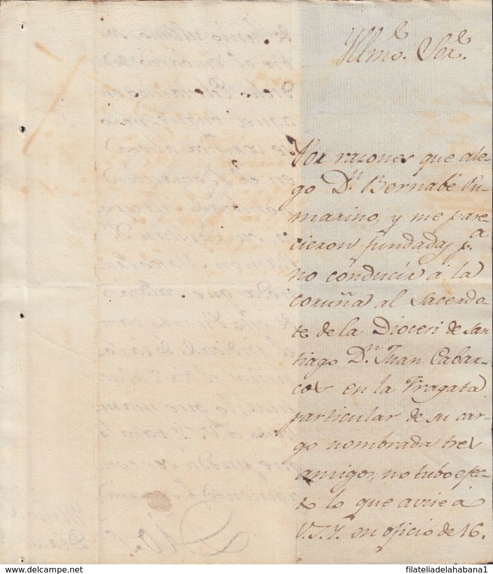 BE729 CUBA SPAIN 1817 SIGNED DOC CAPTAIN GENERAL JOSE CIENFUEGOS. - Otros & Sin Clasificación