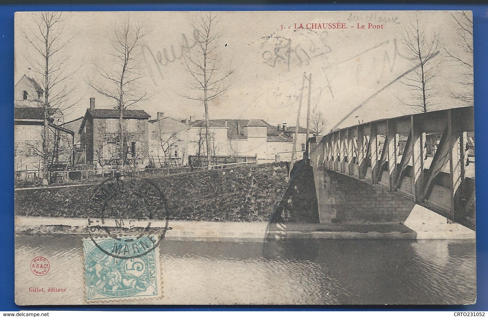 LA CHAUSSEE    Le Pont        écrite En 1905 - Sonstige & Ohne Zuordnung