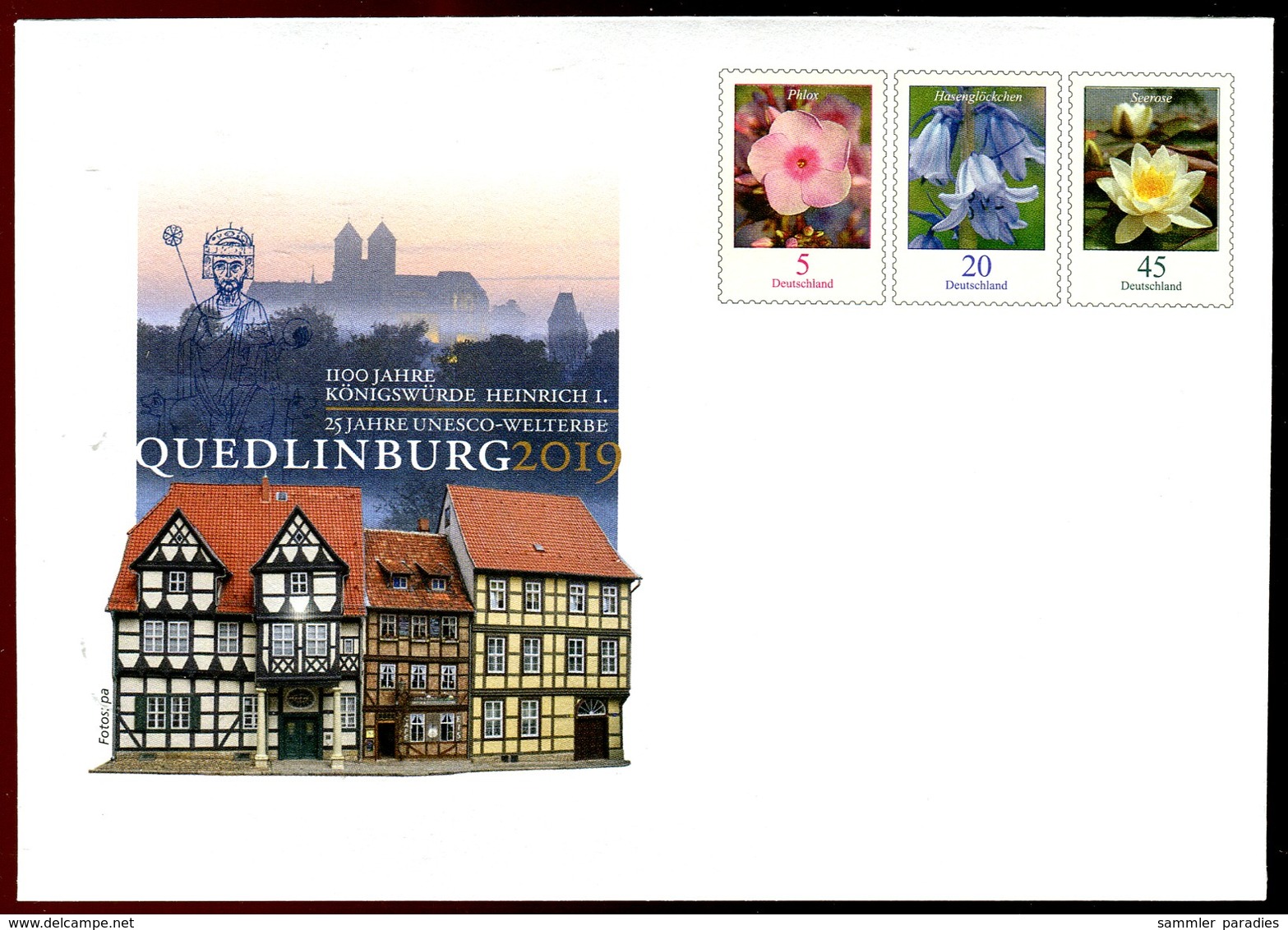 41377) BRD - USo ? - * Ungebraucht - 5 Neben 20 Neben 45C       UNESCO-Welterbe Quedlinburg , Ausg.: 02.05.2019 - Buste - Nuovi