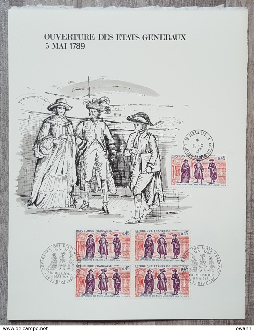 FDC 1971 - YT N°1678 - OUVERTURE DES ETATS GENERAUX - Sur GRAVURE MAZELIN - 1970-1979