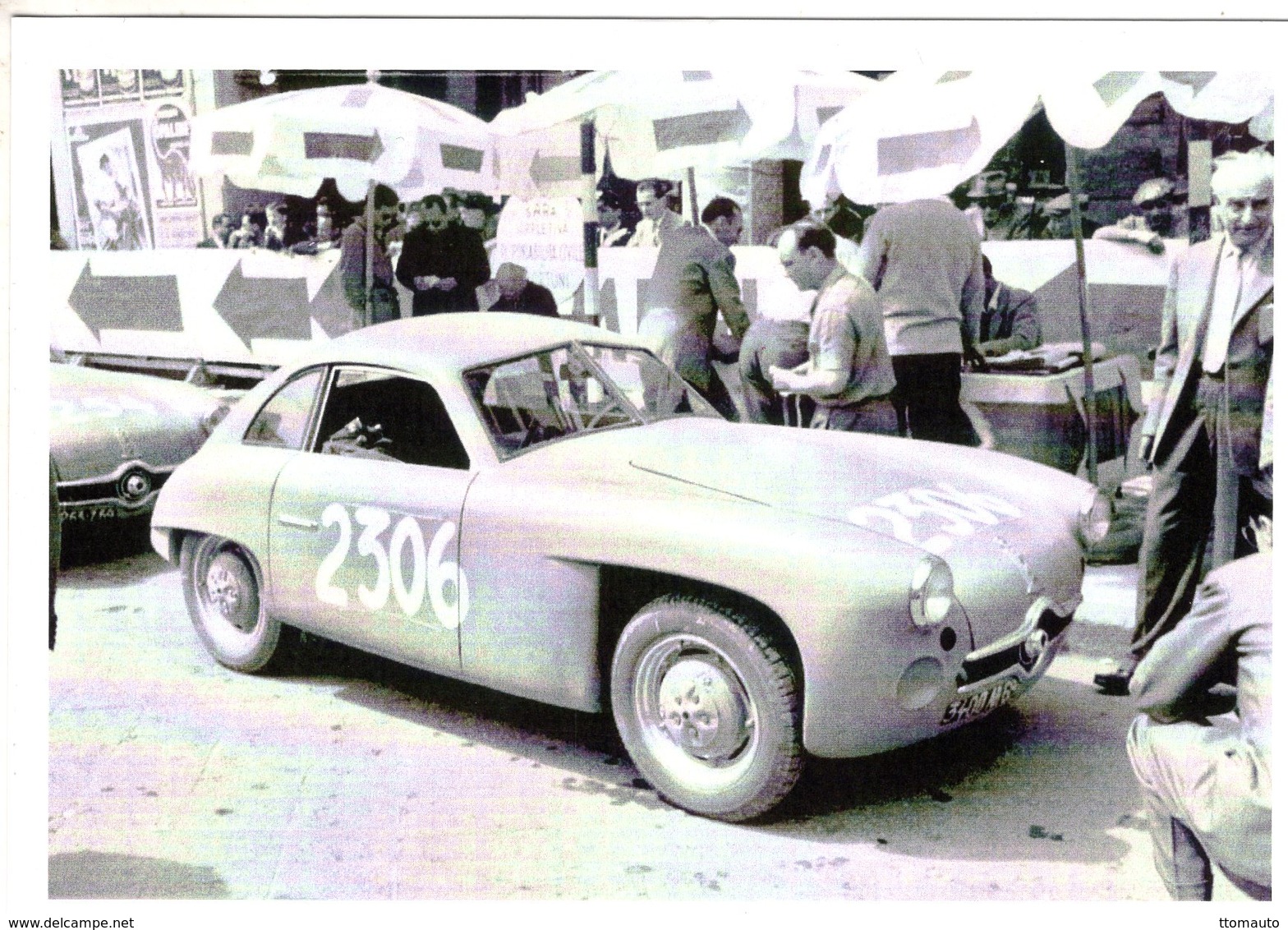 Panhard DB X86   -  Rallye Mille Miglia 1952  -  Pilotes: Gignoux/Touzot  -  CPM - Rallyes