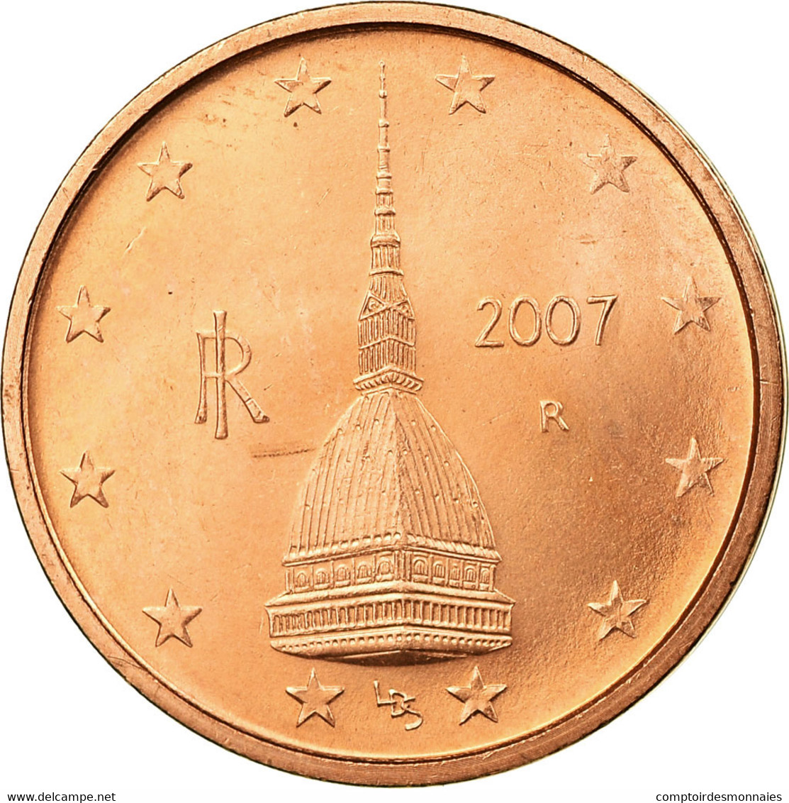 Italie, 2 Euro Cent, 2007, TTB, Copper Plated Steel, KM:211 - Italie