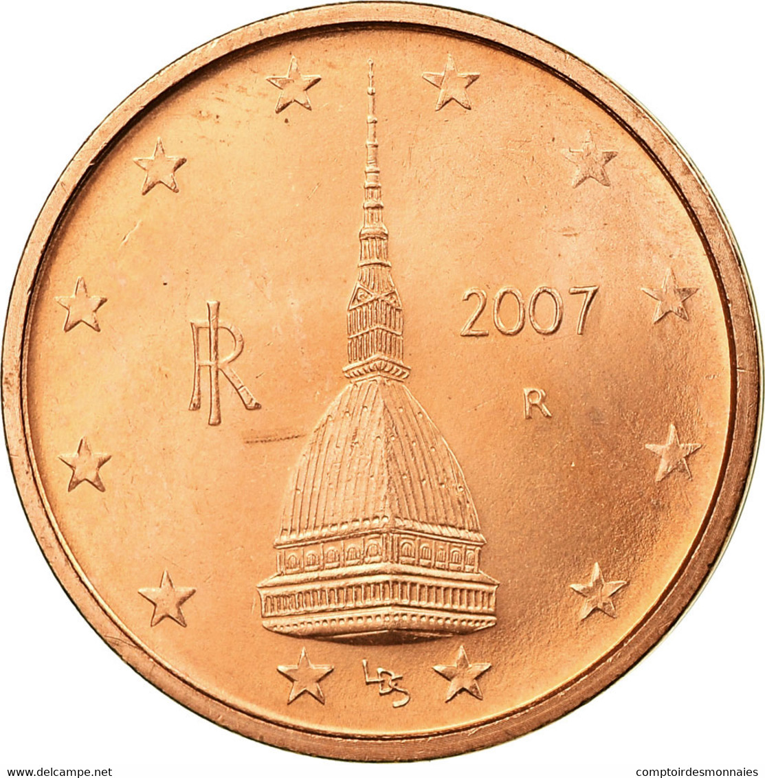 Italie, 2 Euro Cent, 2007, TTB, Copper Plated Steel, KM:211 - Italy