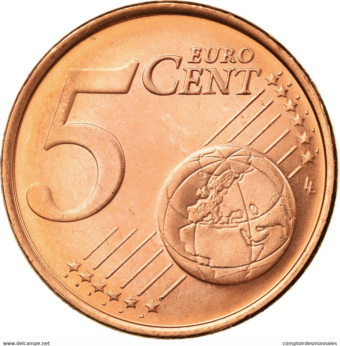 Chypre, 5 Euro Cent, 2008, TTB, Copper Plated Steel, KM:80 - Chypre