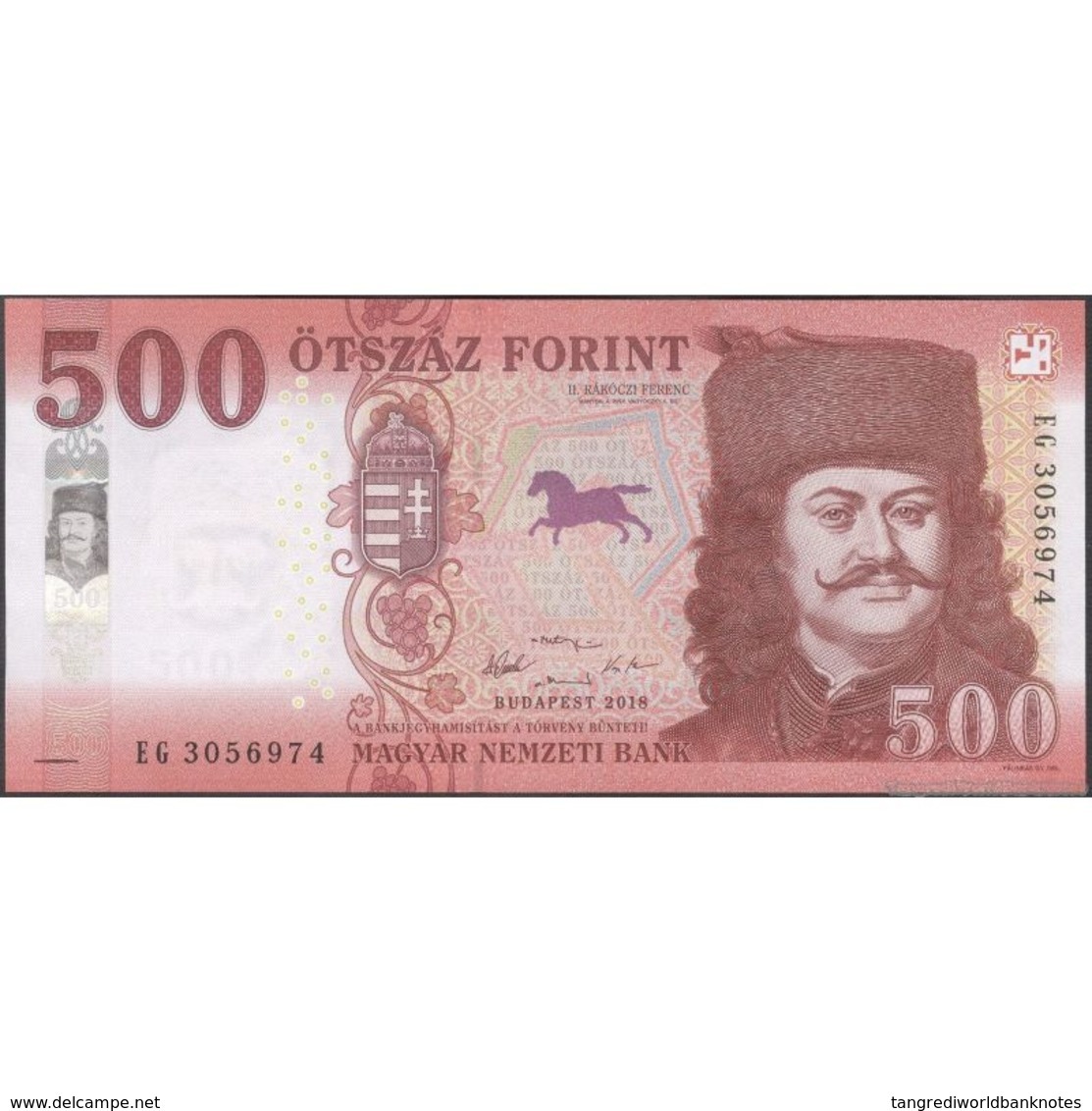 TWN - HUNGARY NEW - 500 Forint 2018 (2019) Prefix EG UNC - Ungheria