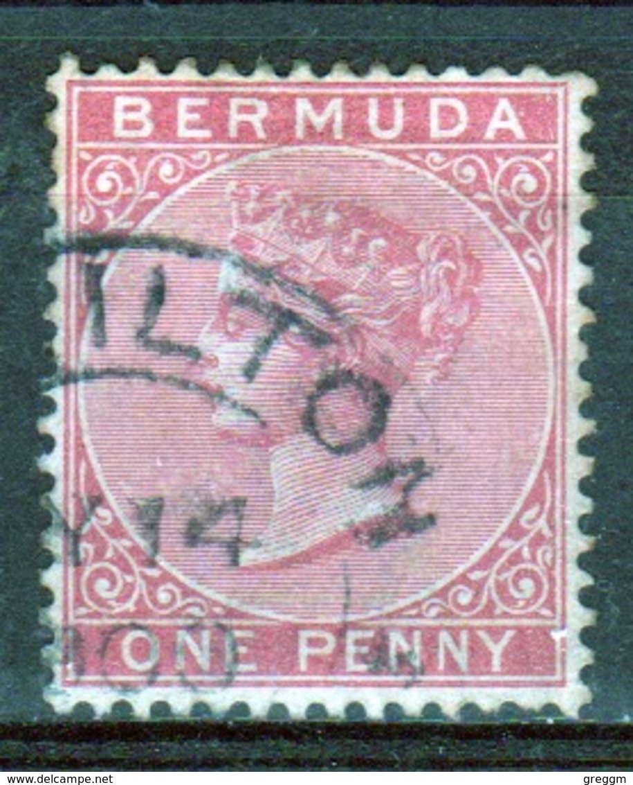Bermuda Queen Victoria One Penny Stamp From The 1883 Definitive Set. - Bermuda