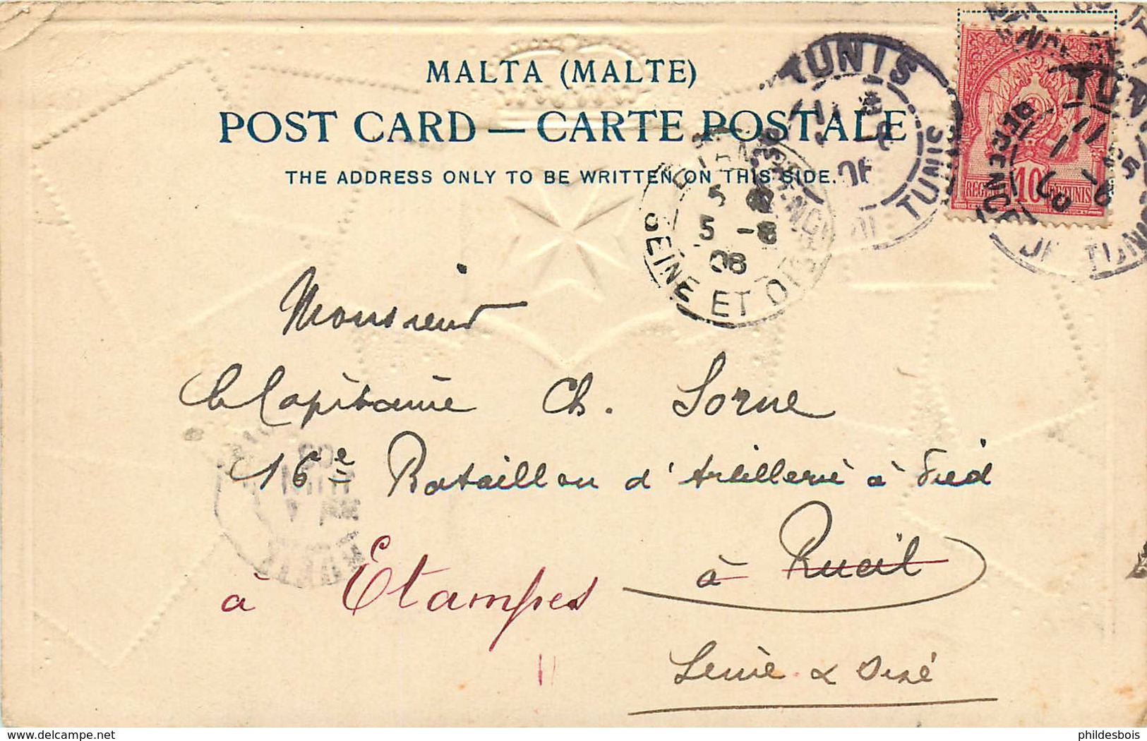 MALTE  Carte Postale Timbres - Malte