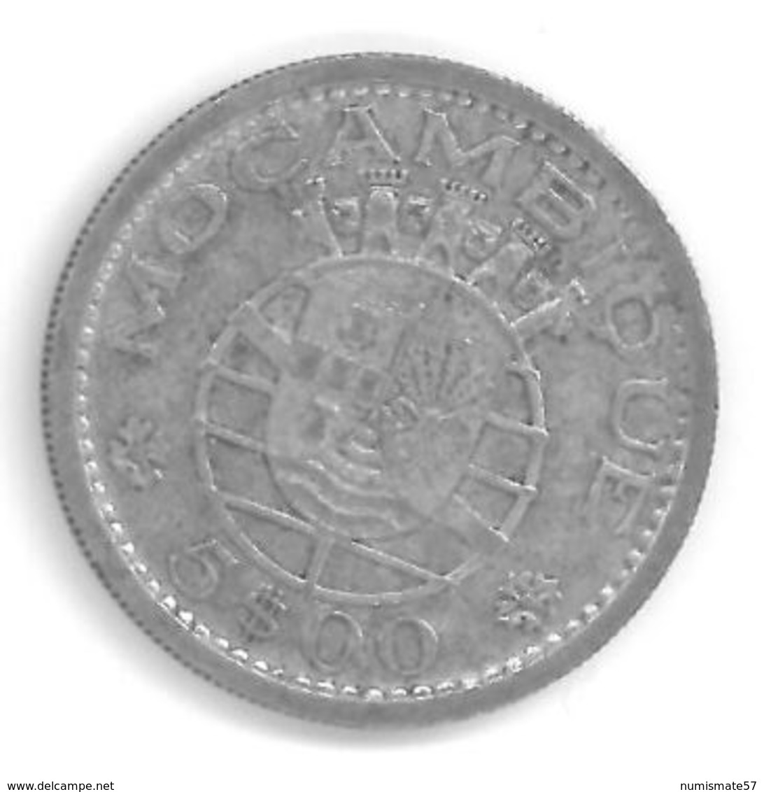 MOZAMBIQUE - 5 ESCUDOS 1960 - ARGENT - Mozambique