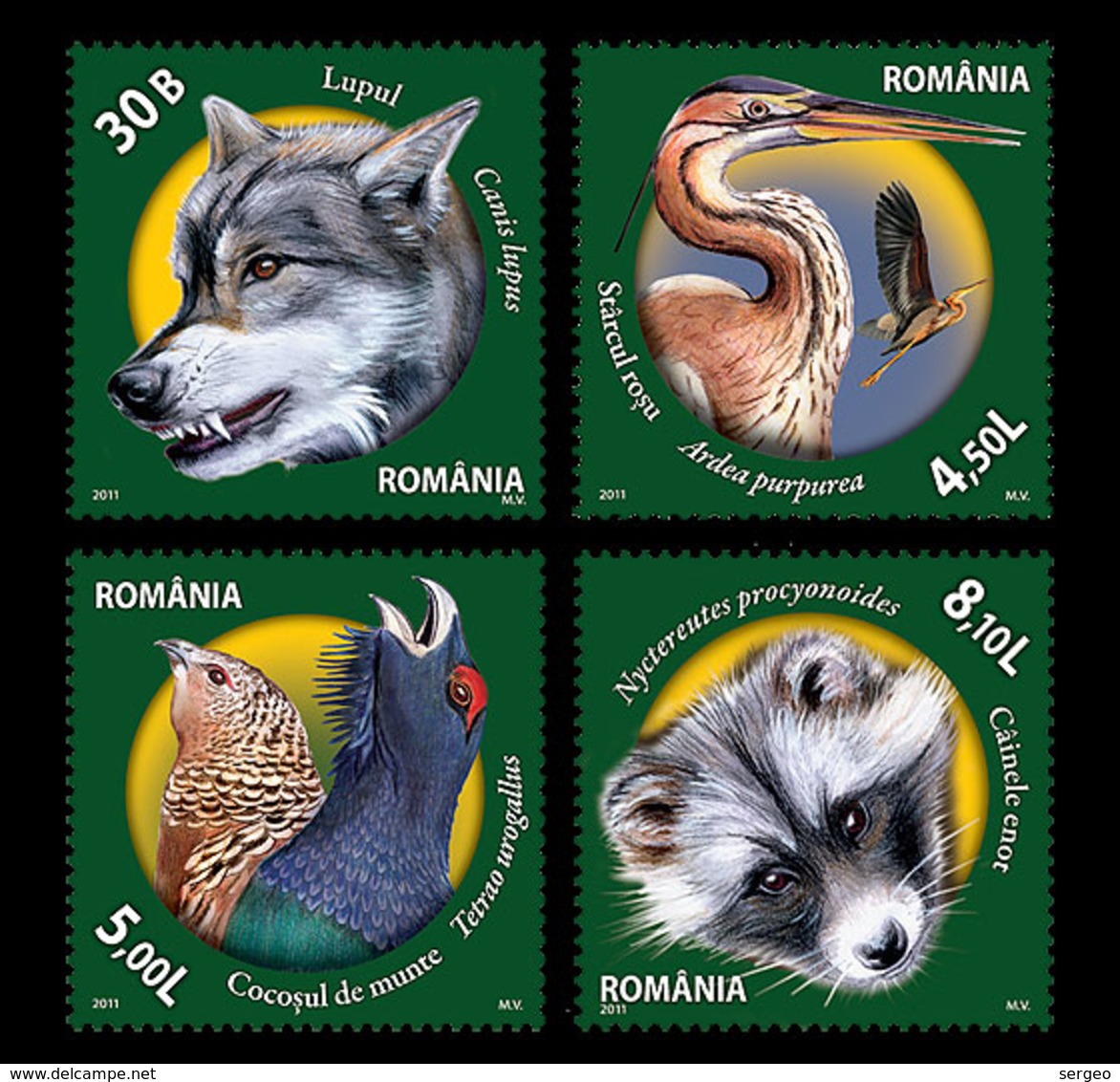 Romania 2011 Fauna From Romanian Nature Reserves.MNH - Unused Stamps