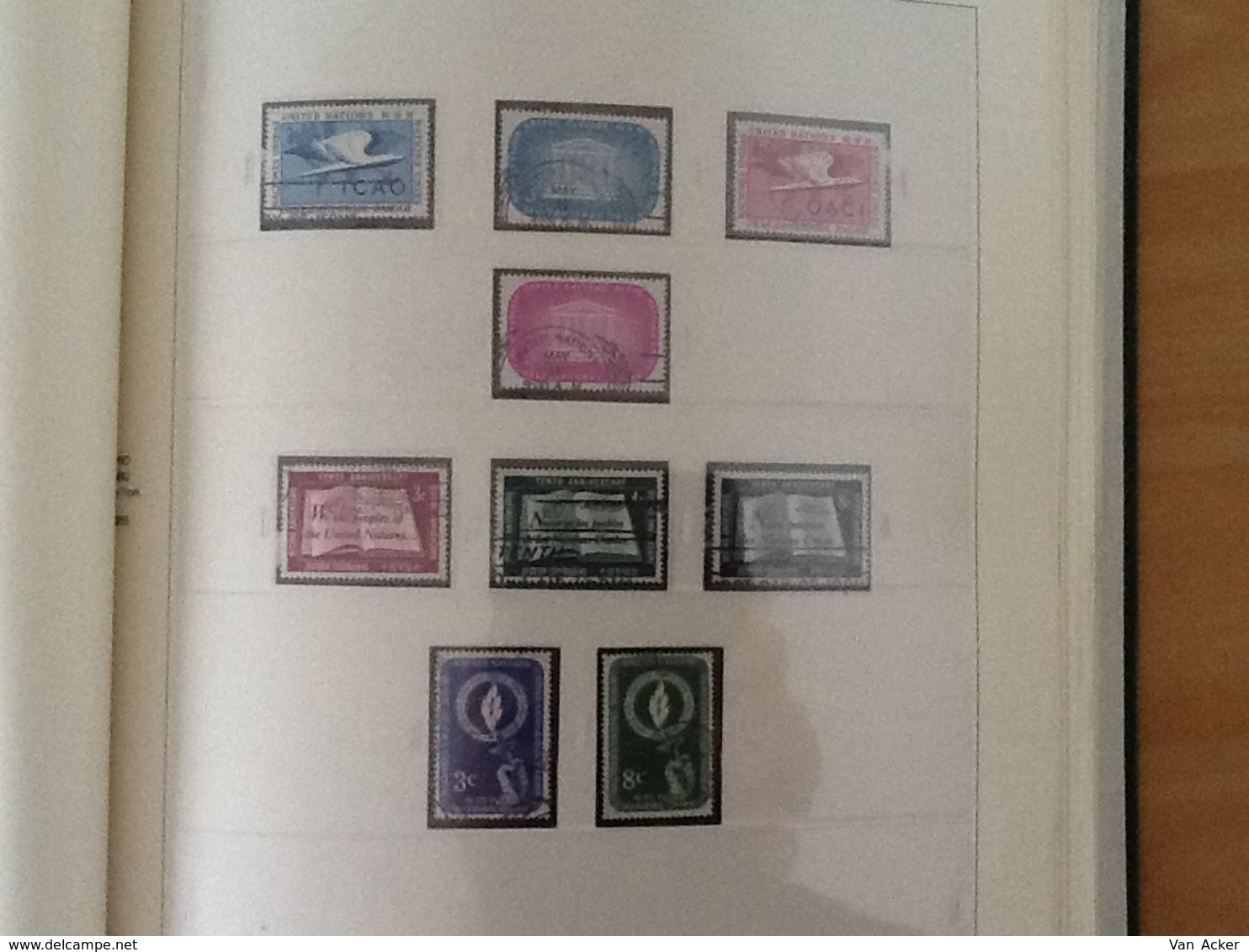 Collection United Nations  from Year 1951 till year 1991 almost complete and most double collected MNH and used..