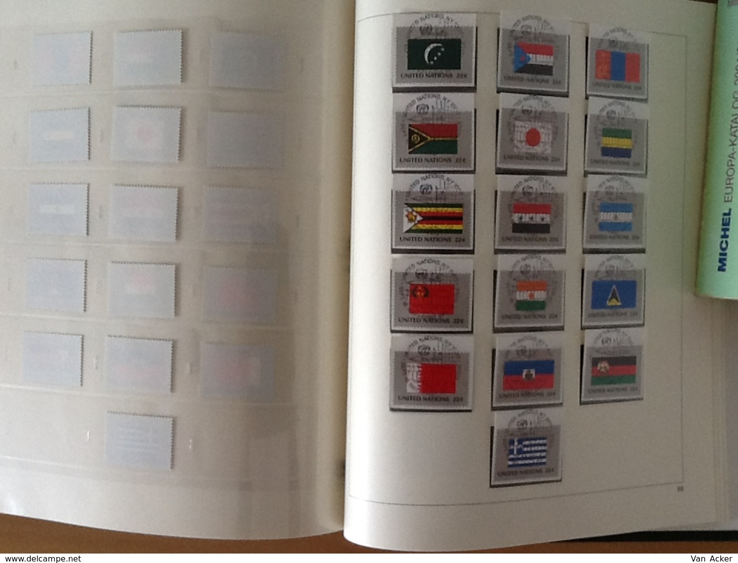 Collection United Nations  from Year 1951 till year 1991 almost complete and most double collected MNH and used..