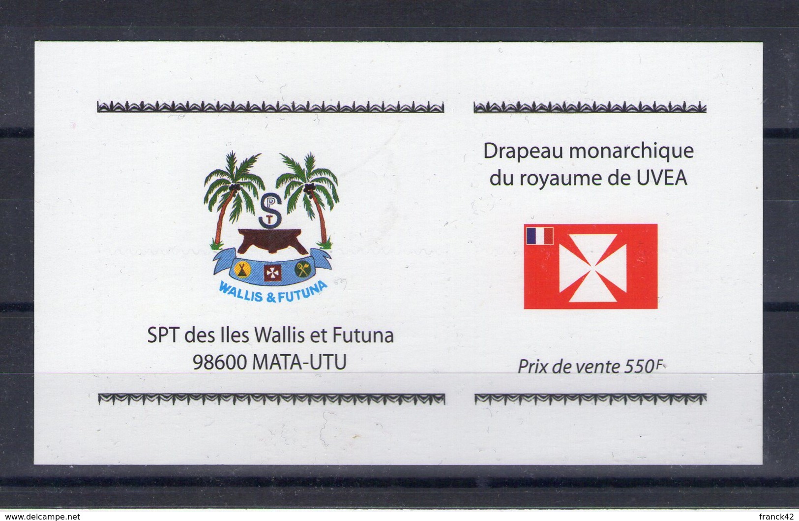 Wallis Et Futuna. Carnet. Drapeau Monarchique Du Royaume D'Uvéa - Neufs