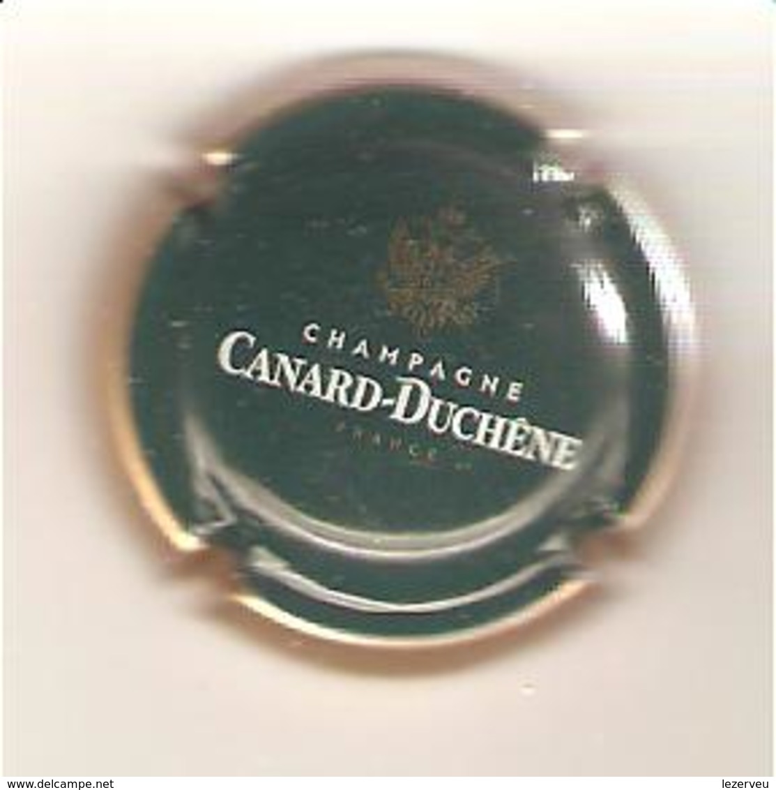 CAPSULE DE MUSELET CHAMPAGNE CANARD DUCHENE (blanc Et Or Sur Vert Bouteille) - Canard Duchêne