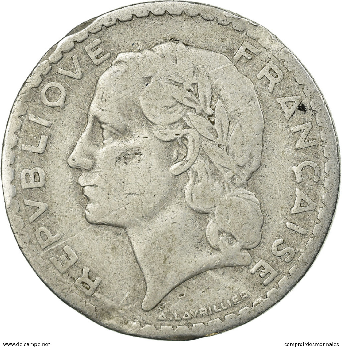 Monnaie, France, Lavrillier, 5 Francs, 1952, Paris, TB, Aluminium, Gadoury:766a - J. 5 Francs