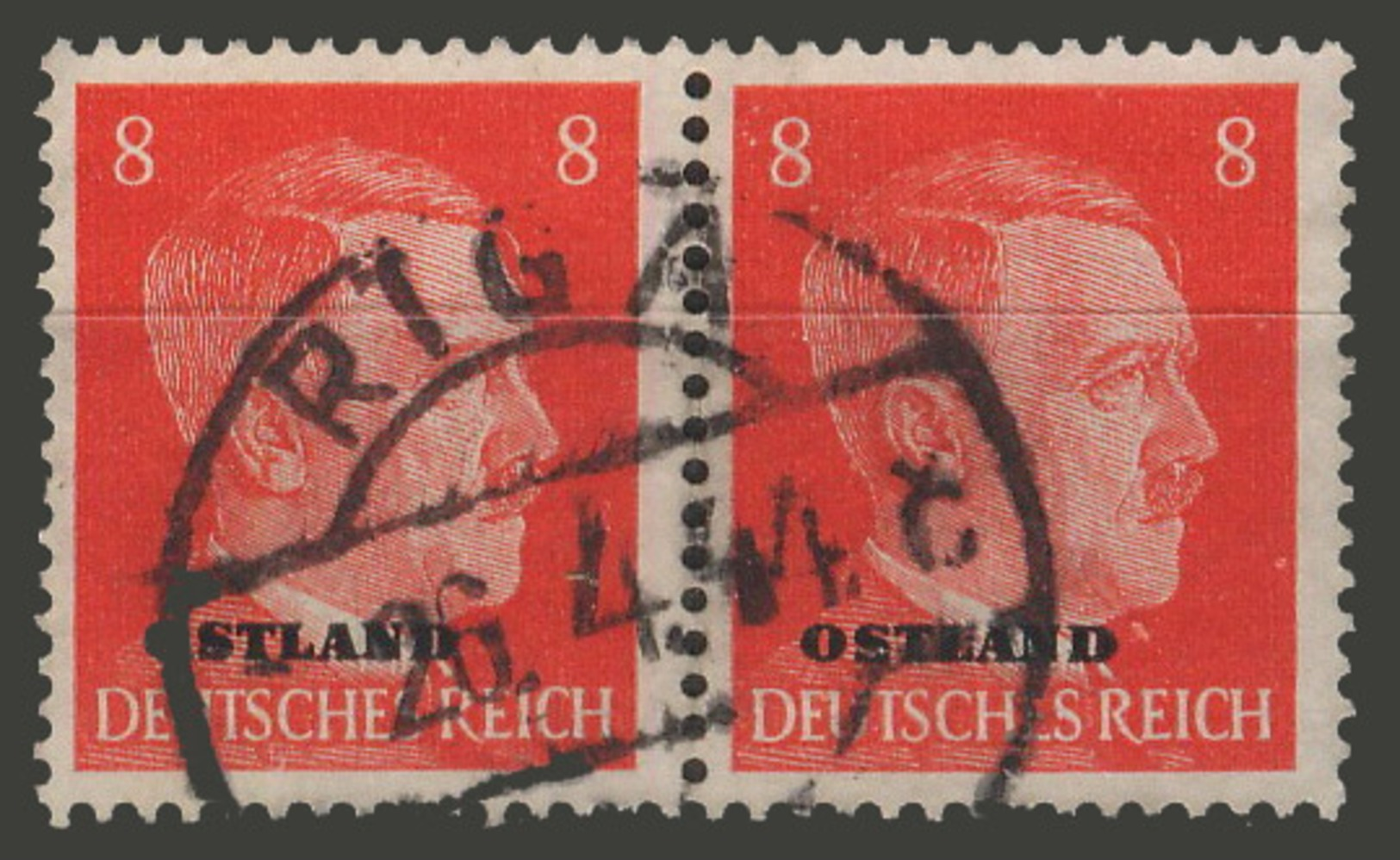 Third Reich / Ostland / 1941 / Mi.: 4 / Used - Occupation 1938-45