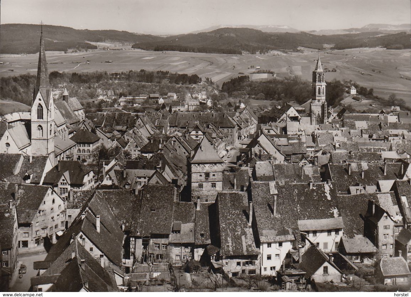 D-78628 Rottweil Am Neckar - Blick Vom Hochturm - Zentrum Mit Kirche ( Echt Foto) - Rottweil